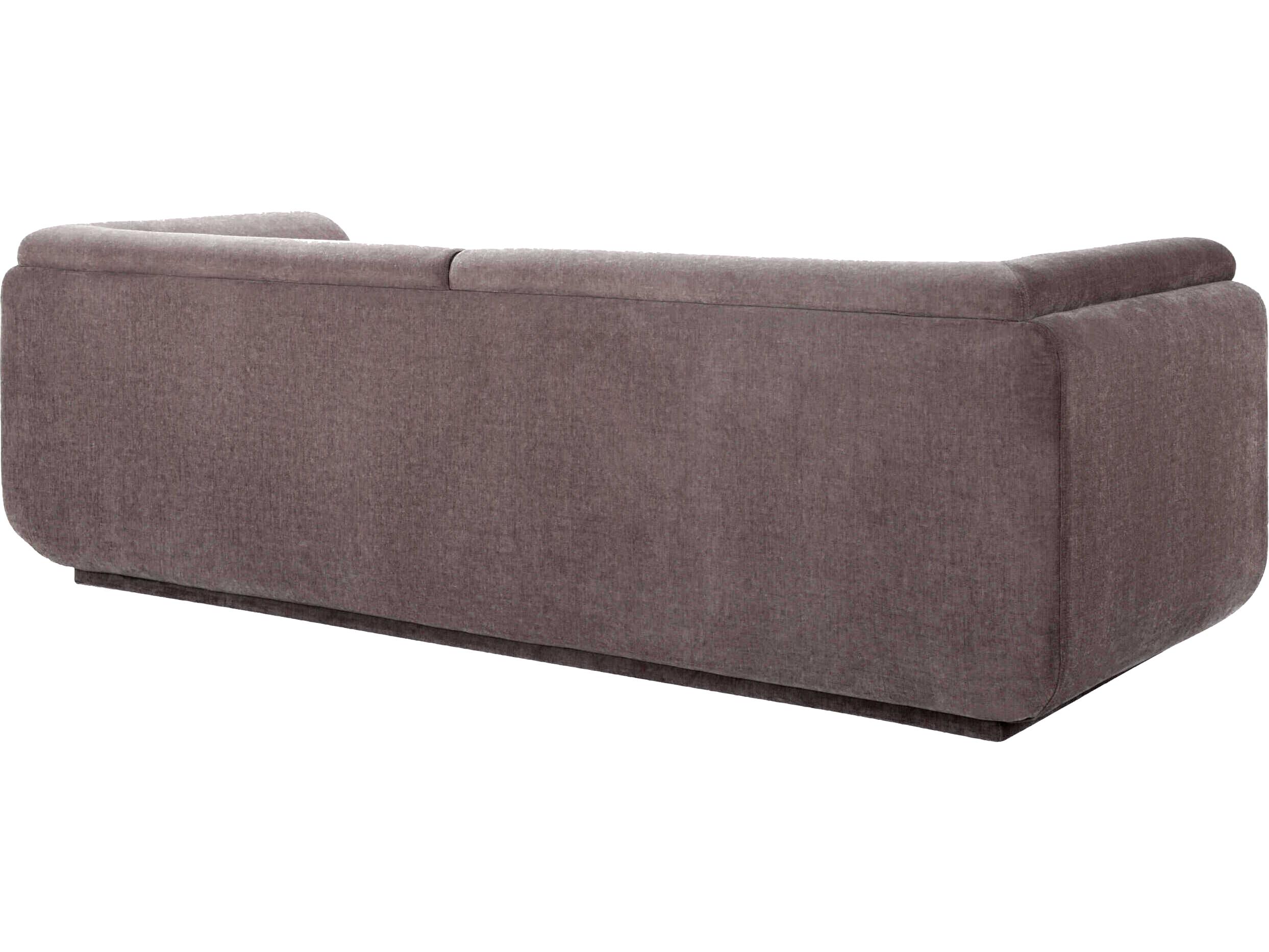 Surya Saisha Beige Gray Upholstered Sofa
