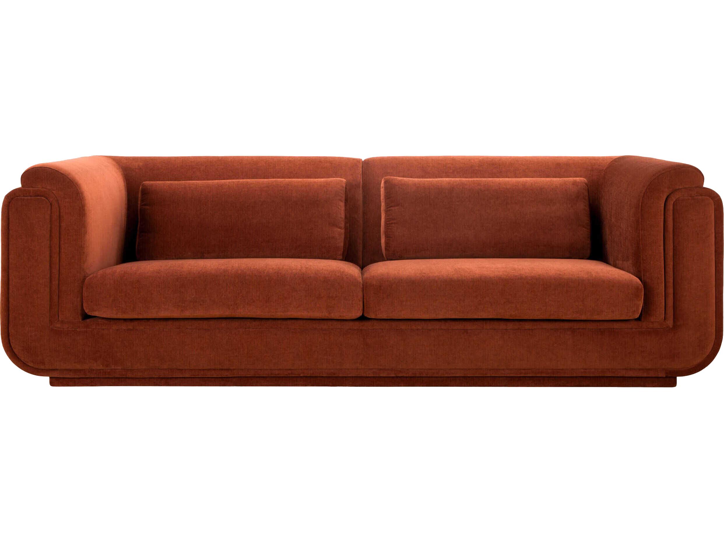 Surya Saisha Red Upholstered Sofa