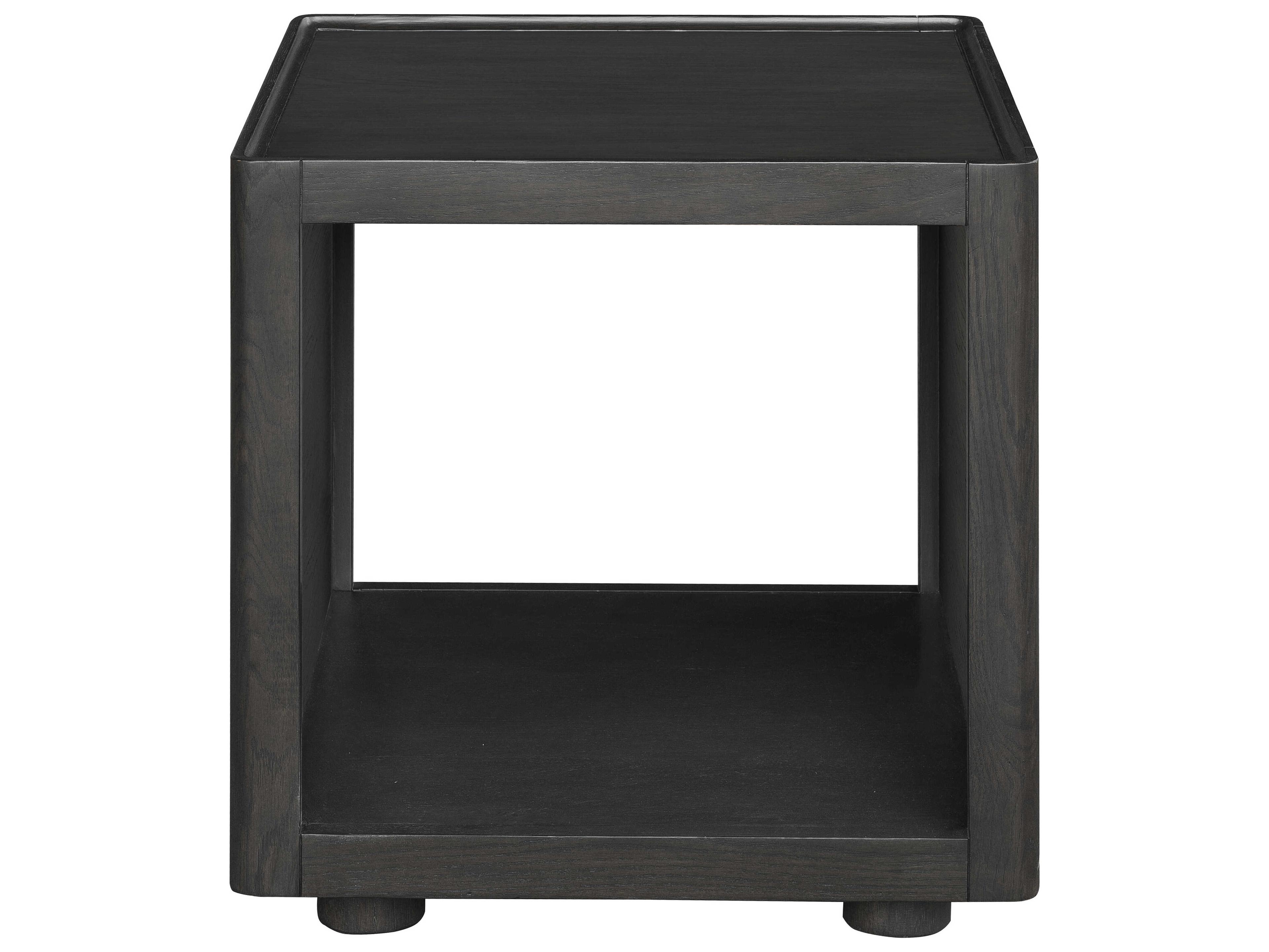 Surya Shaye Square Wood Charcoal End Table