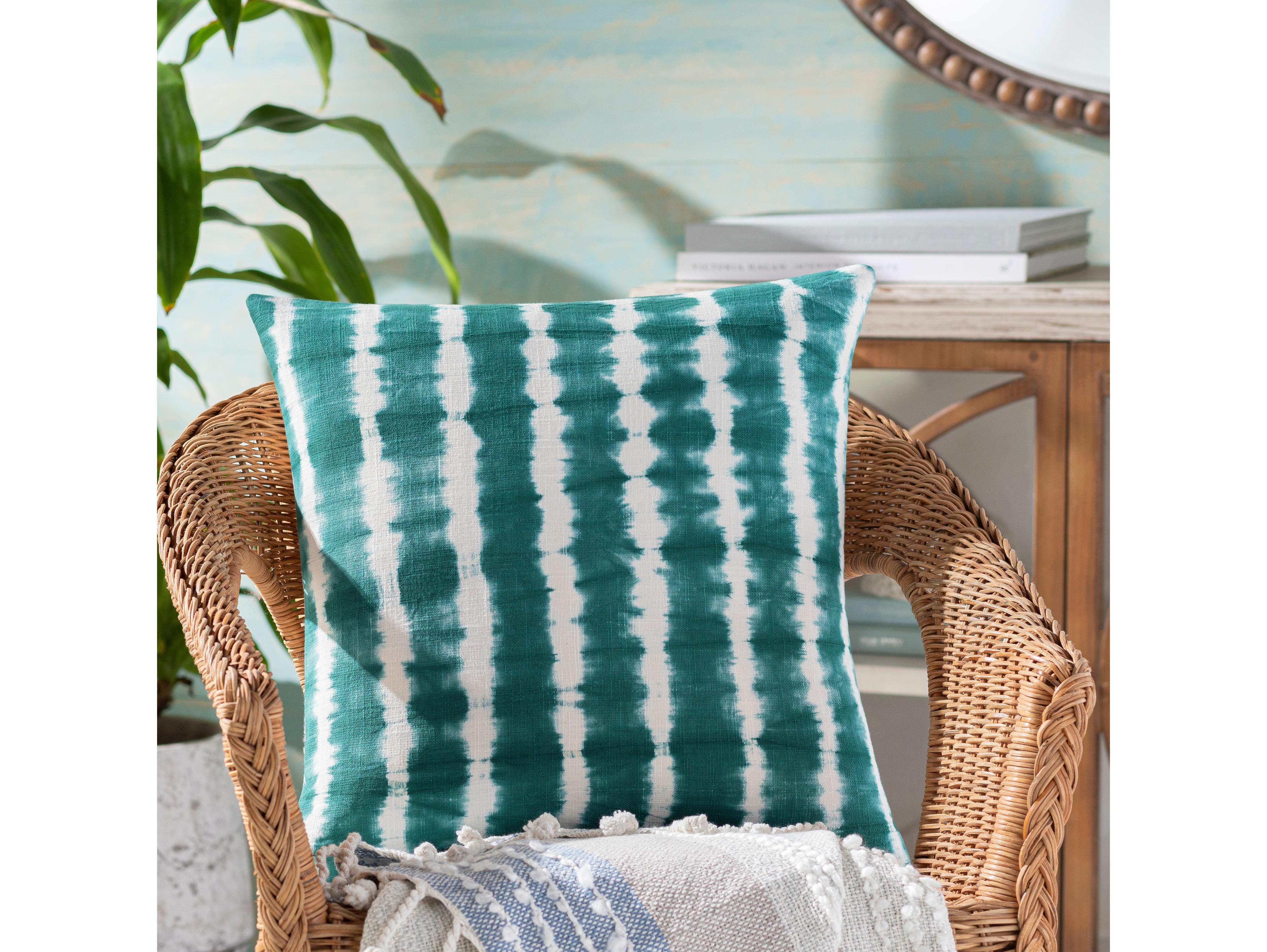 Surya Suji Teal Pillow