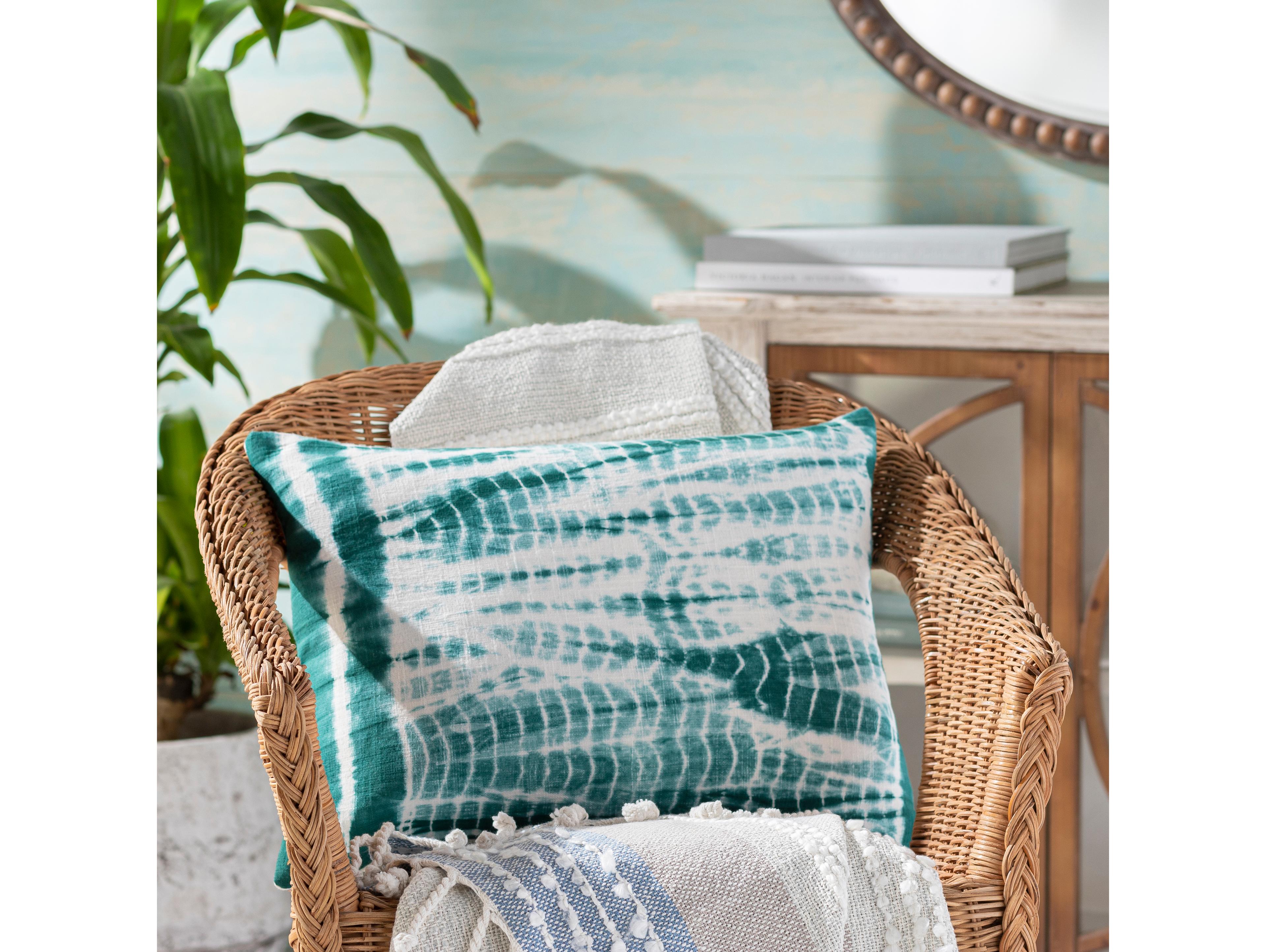 Surya Suji Teal Pillow