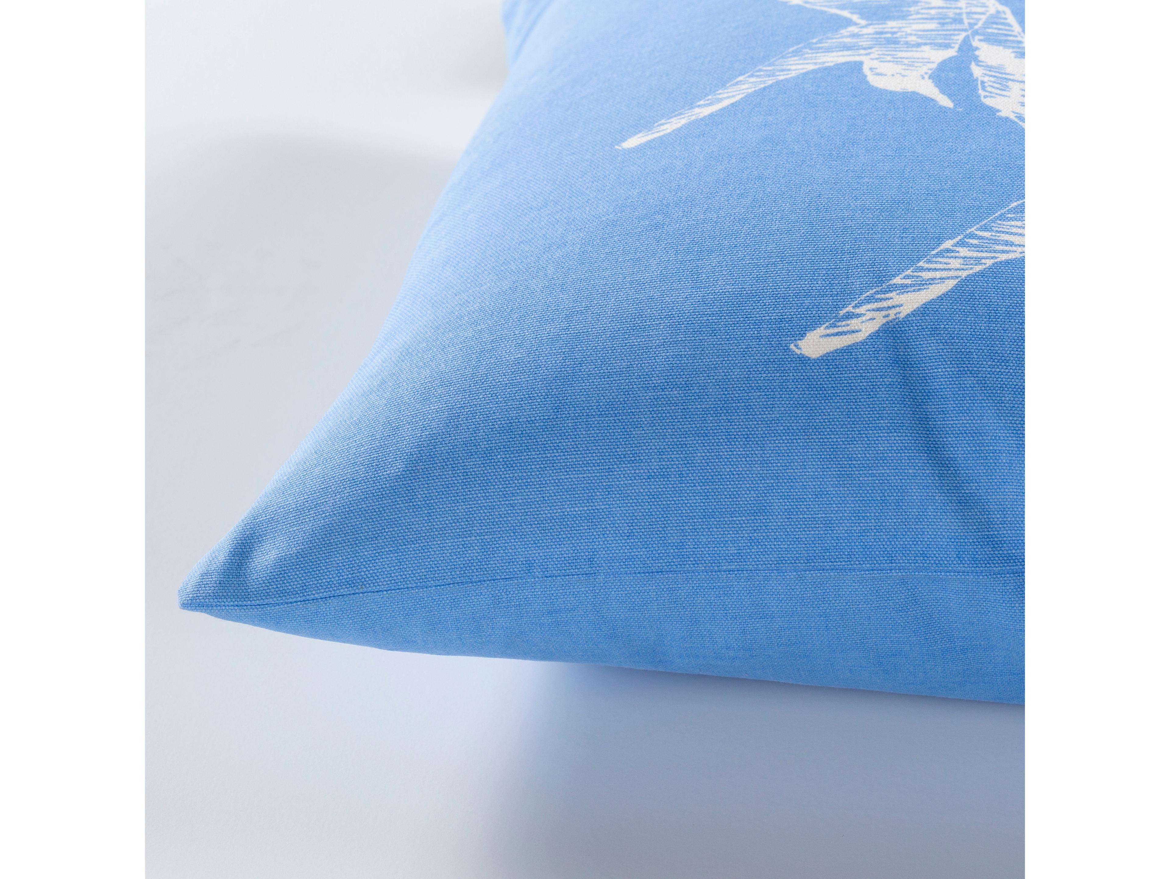Surya Sea Life Sky Blue Pillow