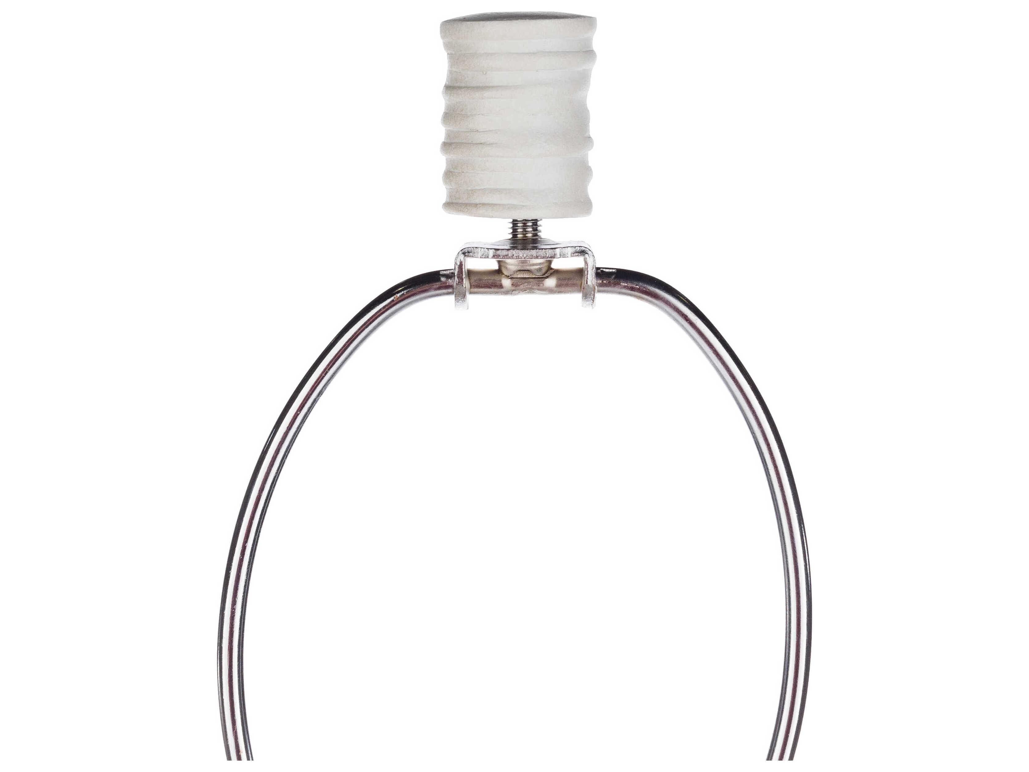 Surya Sulak Ivory Light Gray Cotton White Buffet Lamp