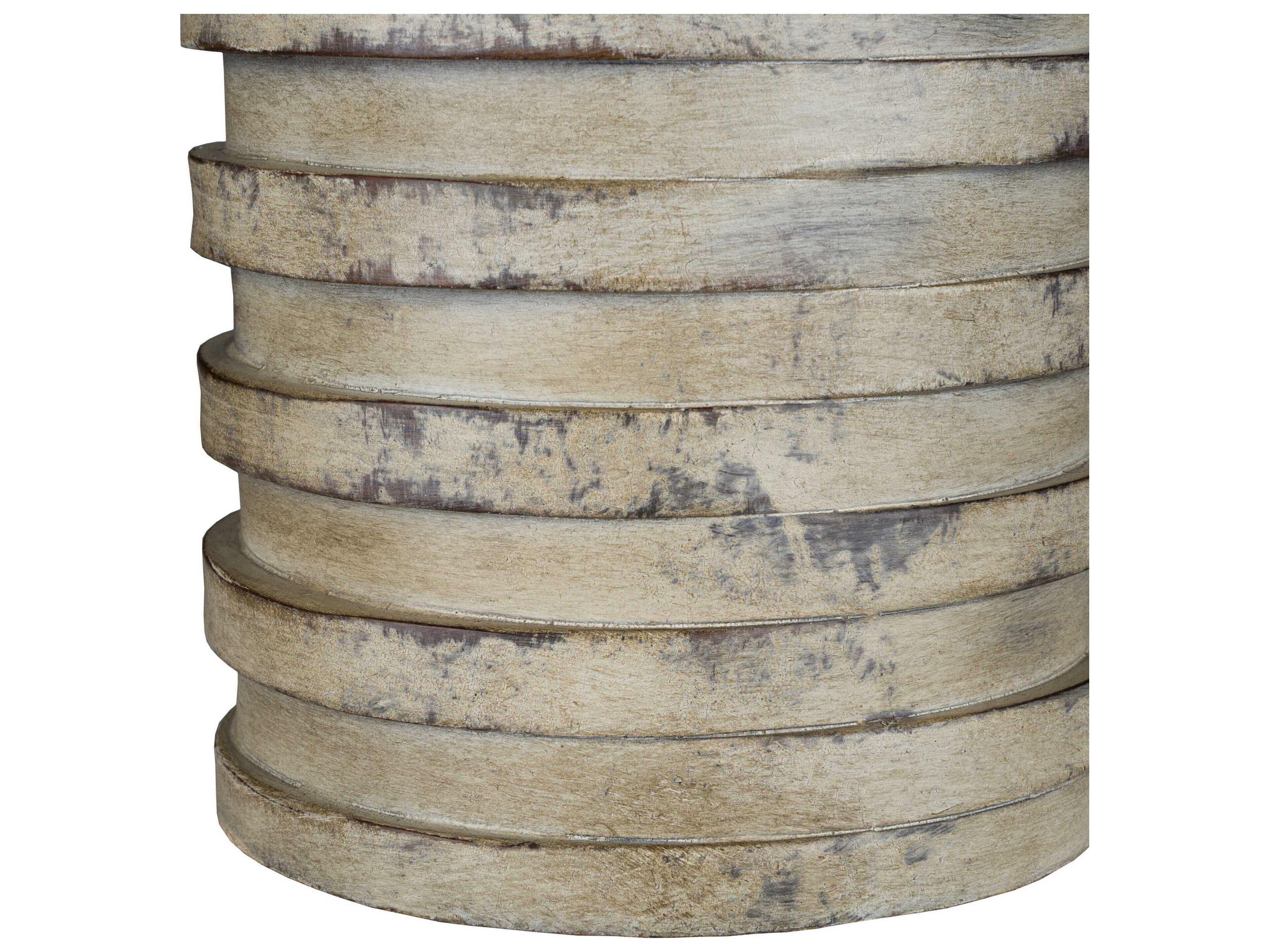 Surya Sulak Light Gray Beige Cotton Buffet Lamp