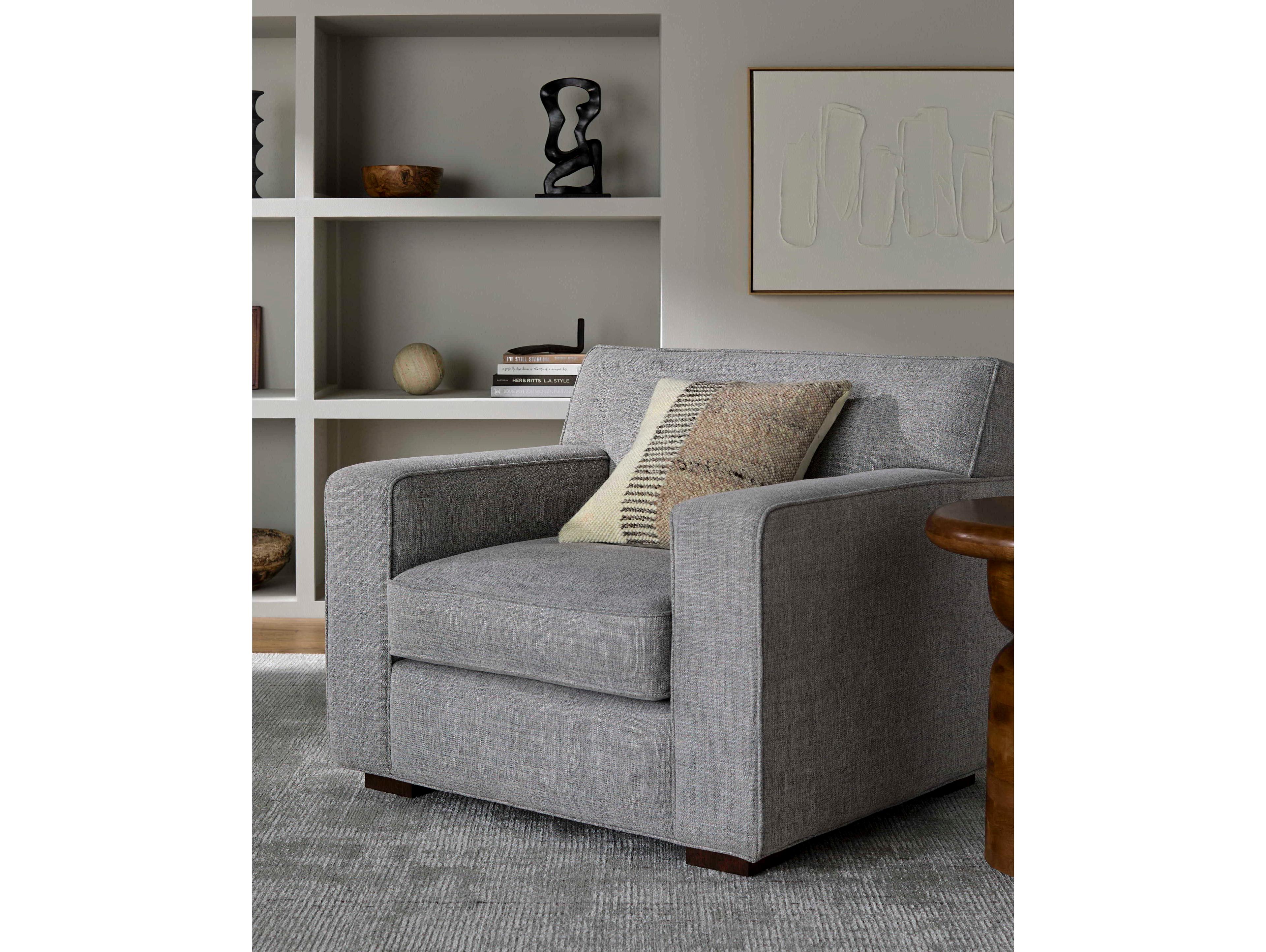 Surya Smith Gray Accent Chair