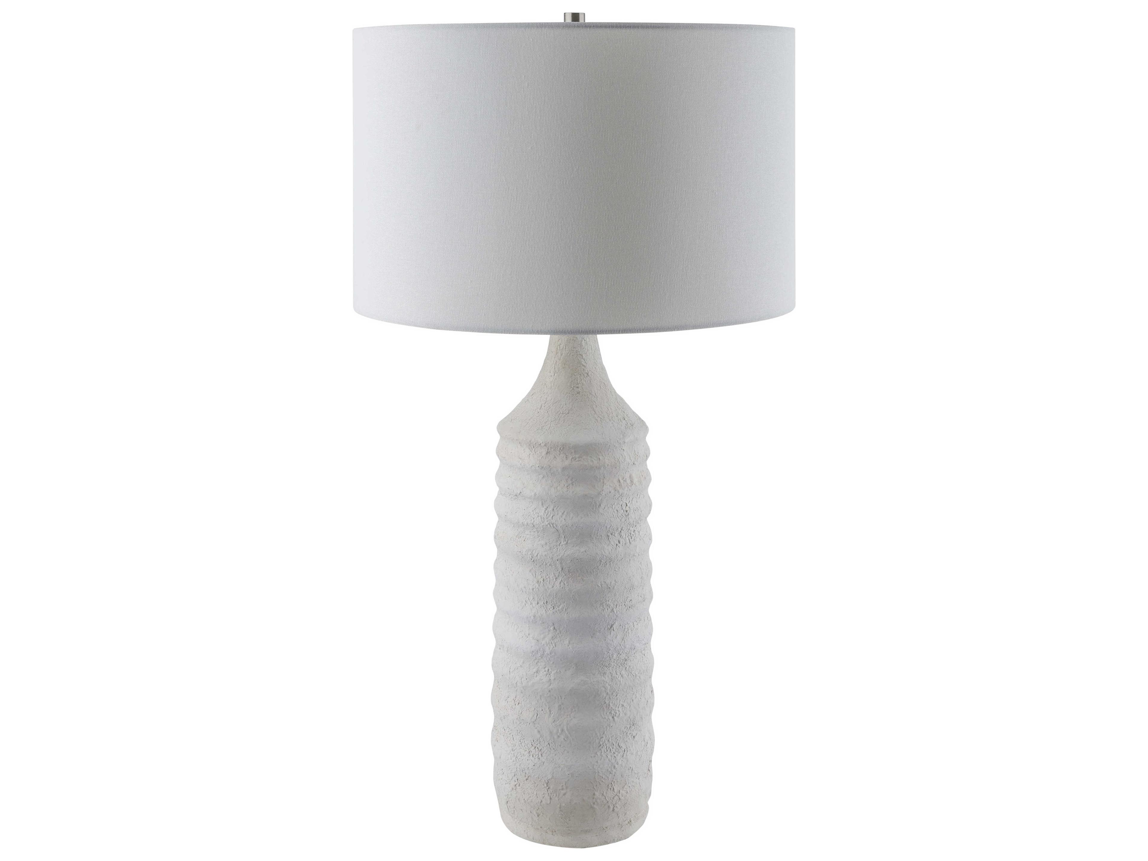 Surya Snowfall Gray Buffet Lamp