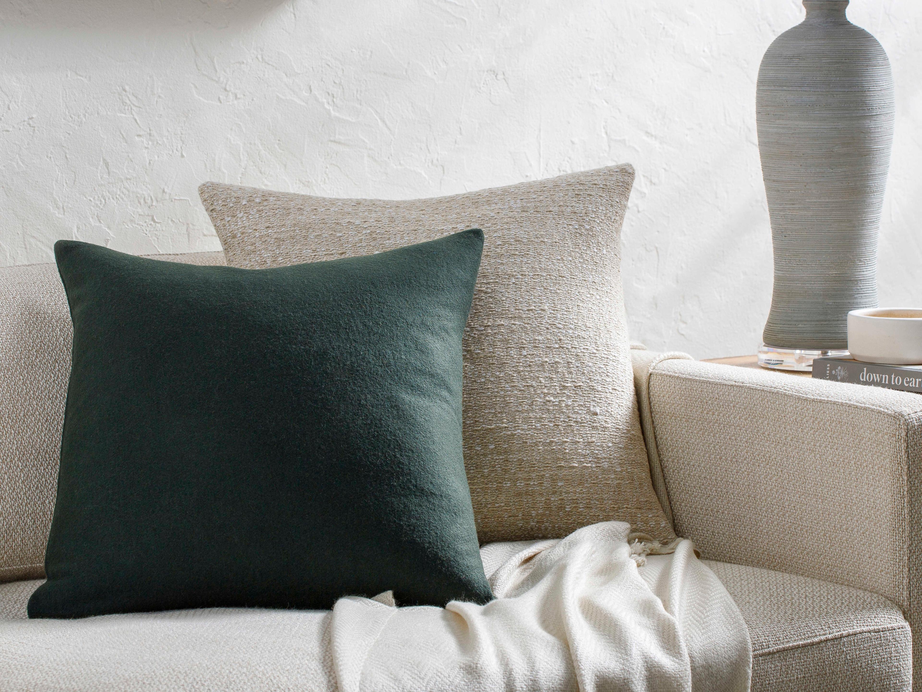 Surya Stirling Forest Green Pillow