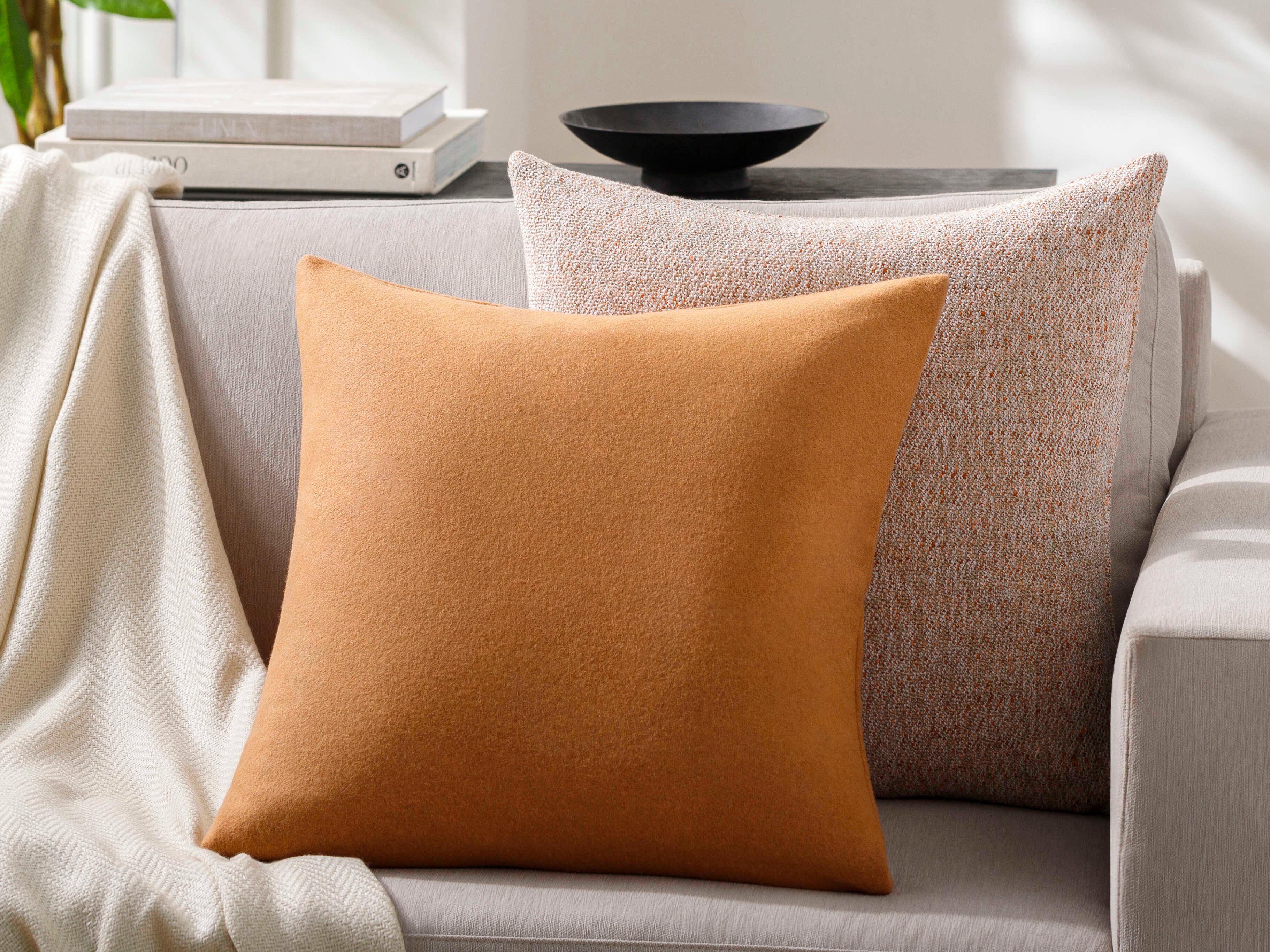 Surya Stirling Brown Pillow