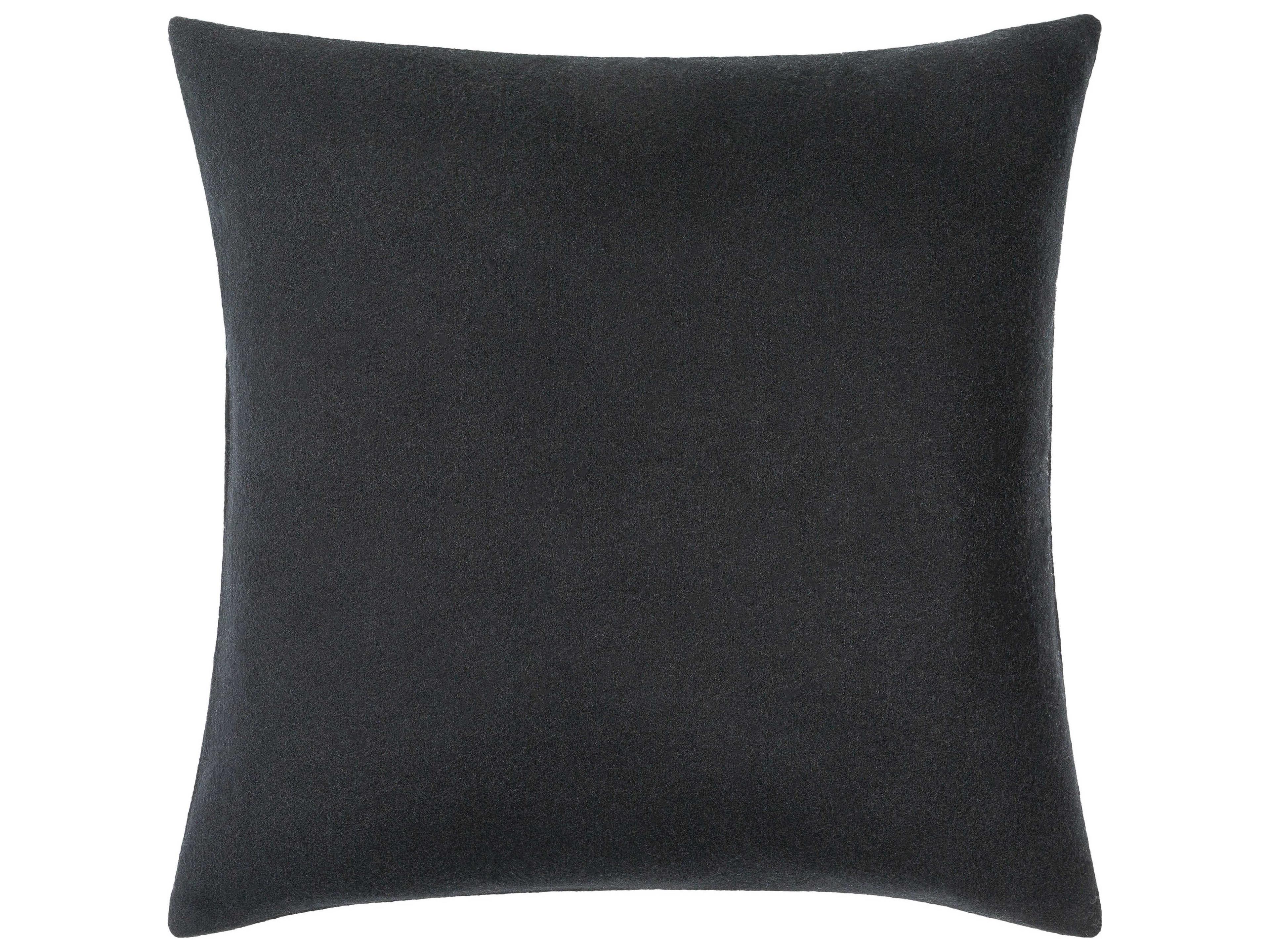 Surya Stirling Black Pillow