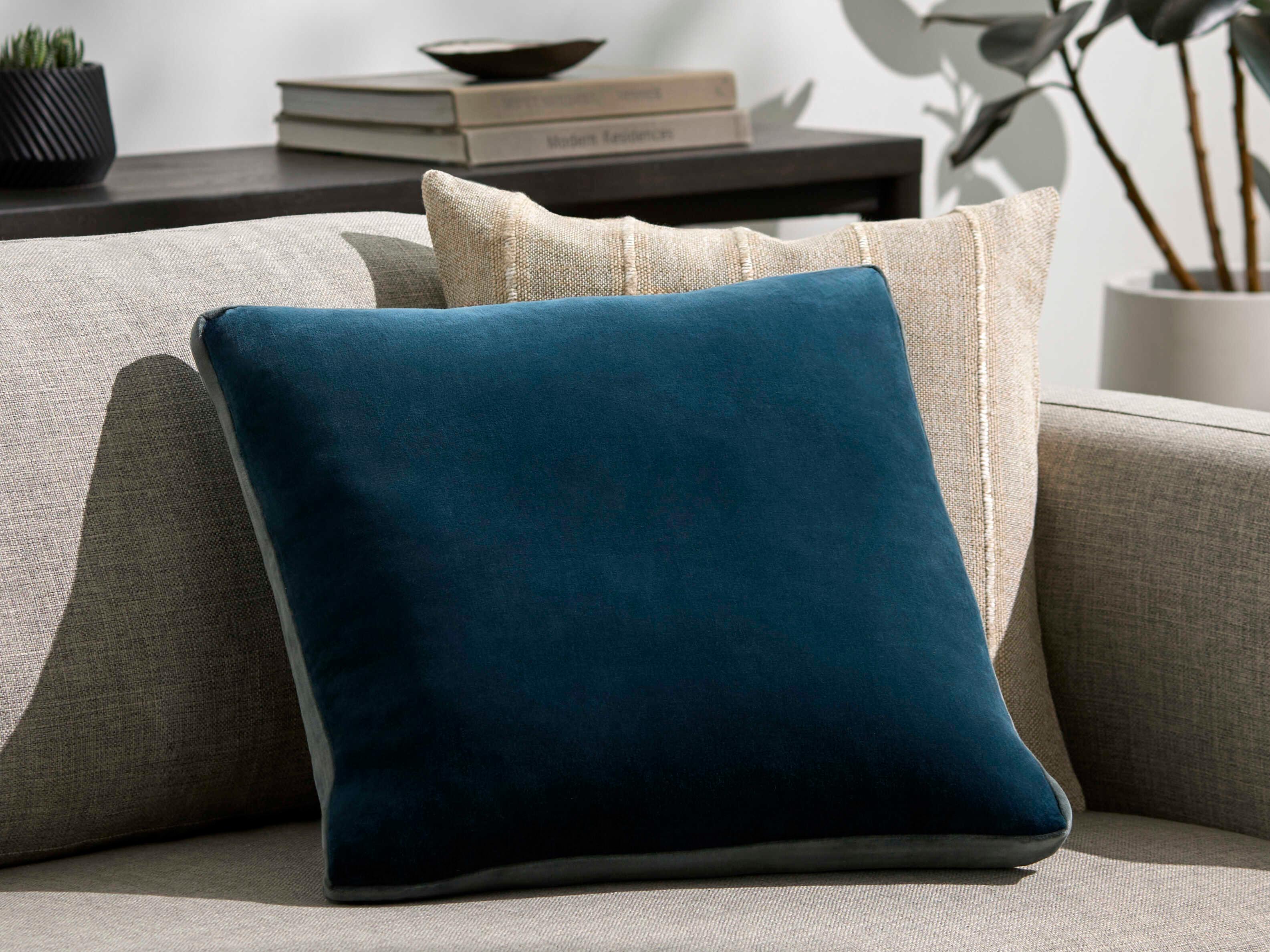 Surya Sully Blue Pillow