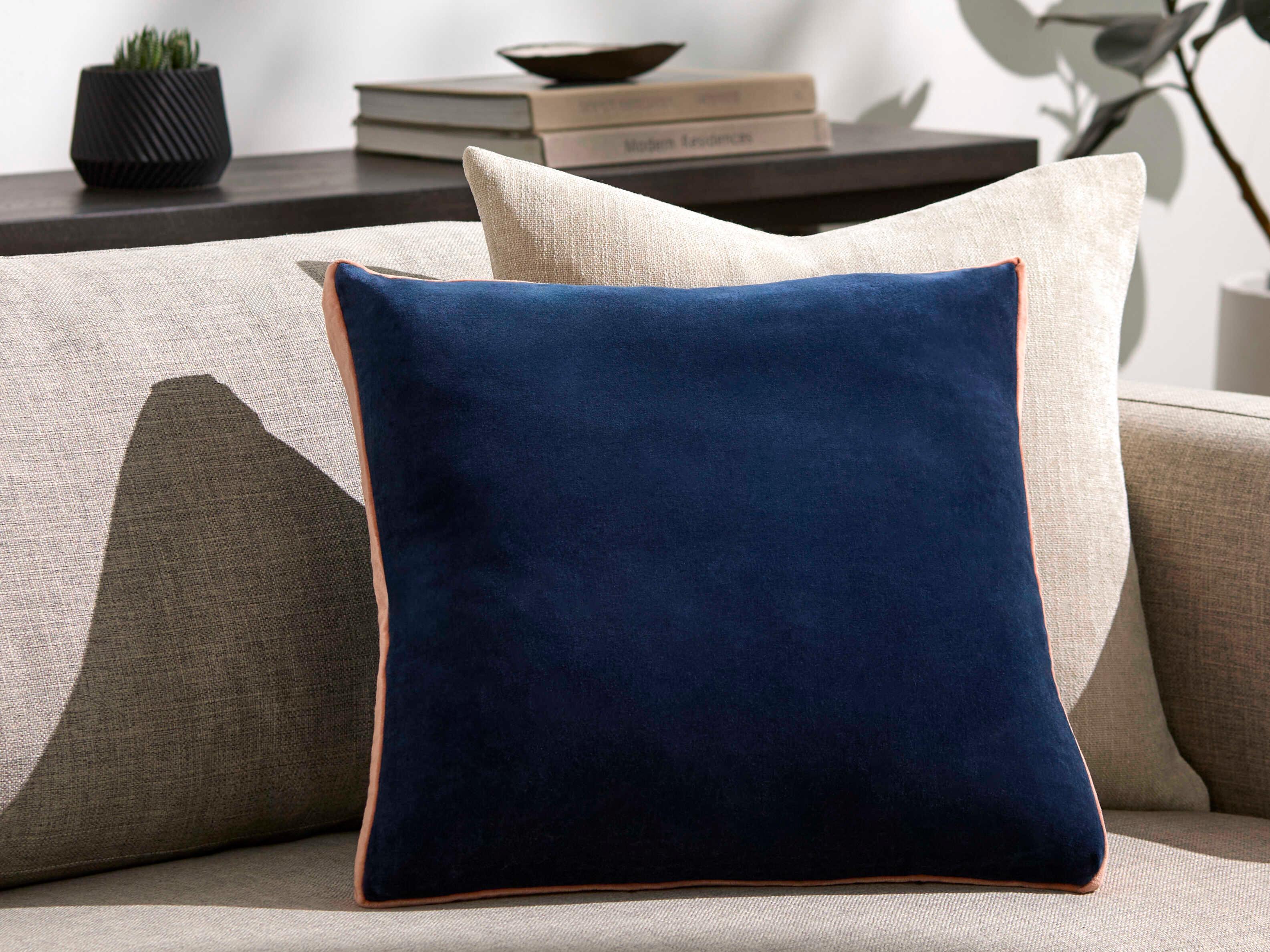 Surya Sully Midnight Blue Pillow