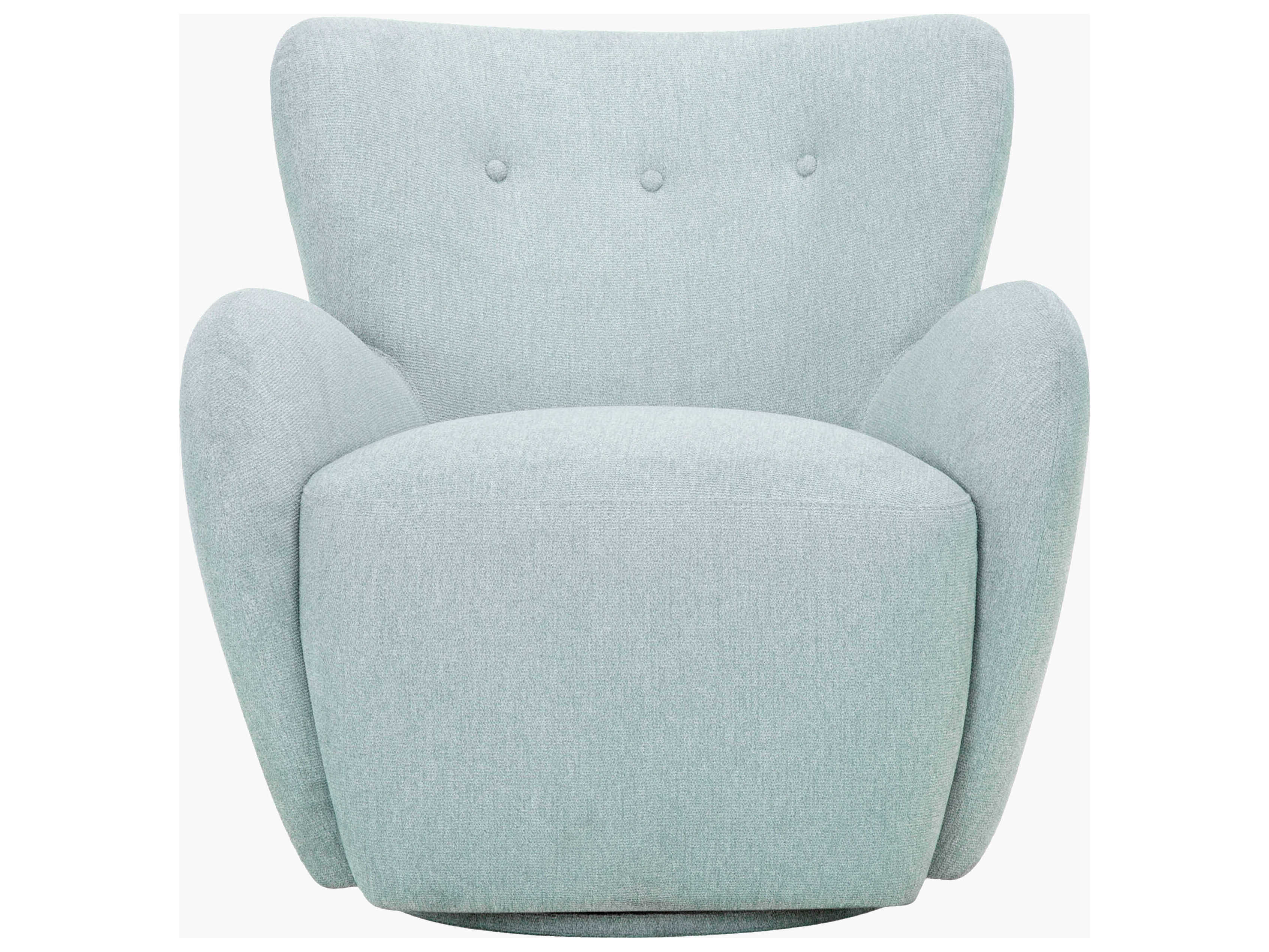 Surya Suranne Swivel Blue Accent Chair