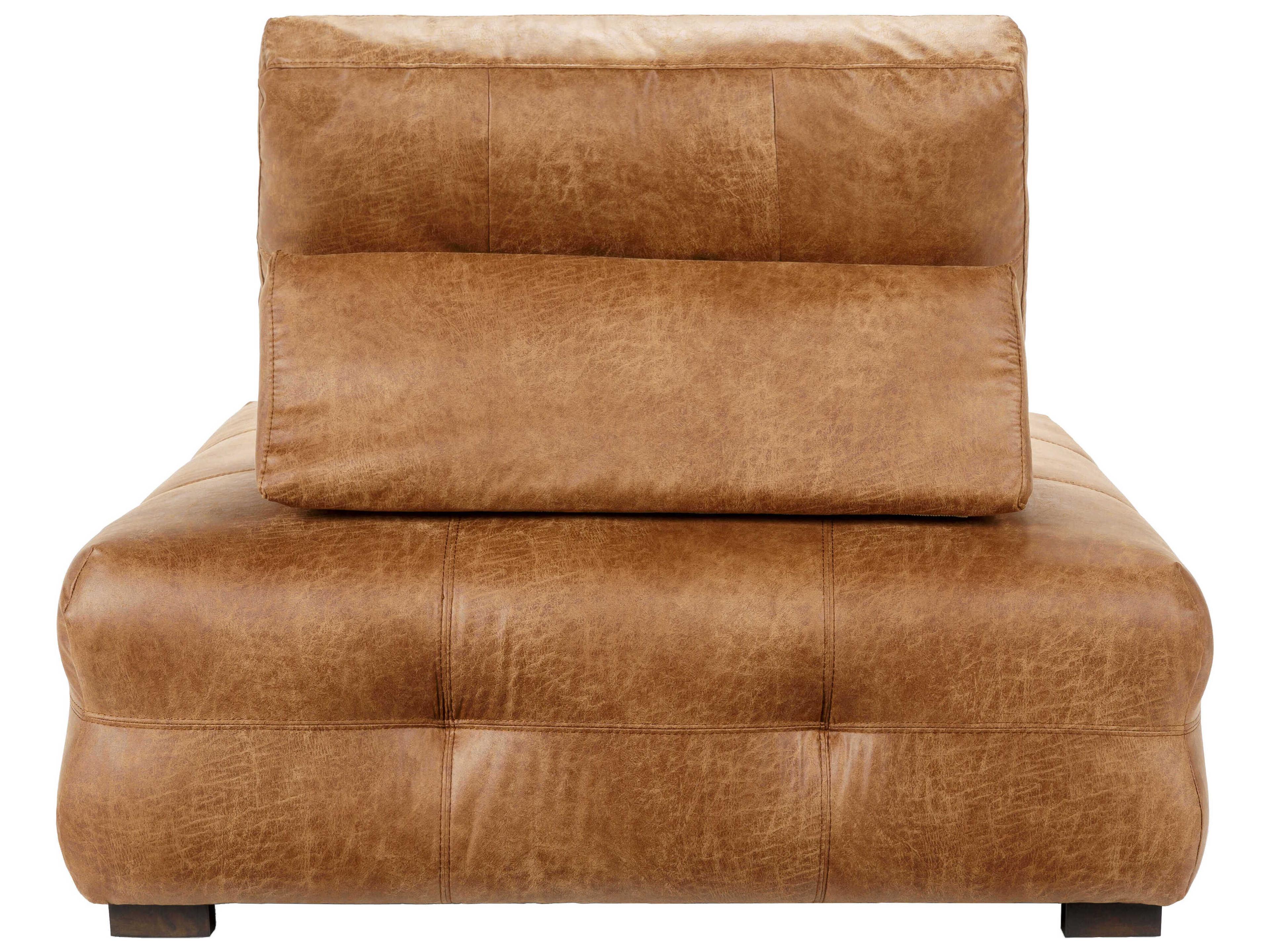 Surya Sevran Brown Leather Modular Chair