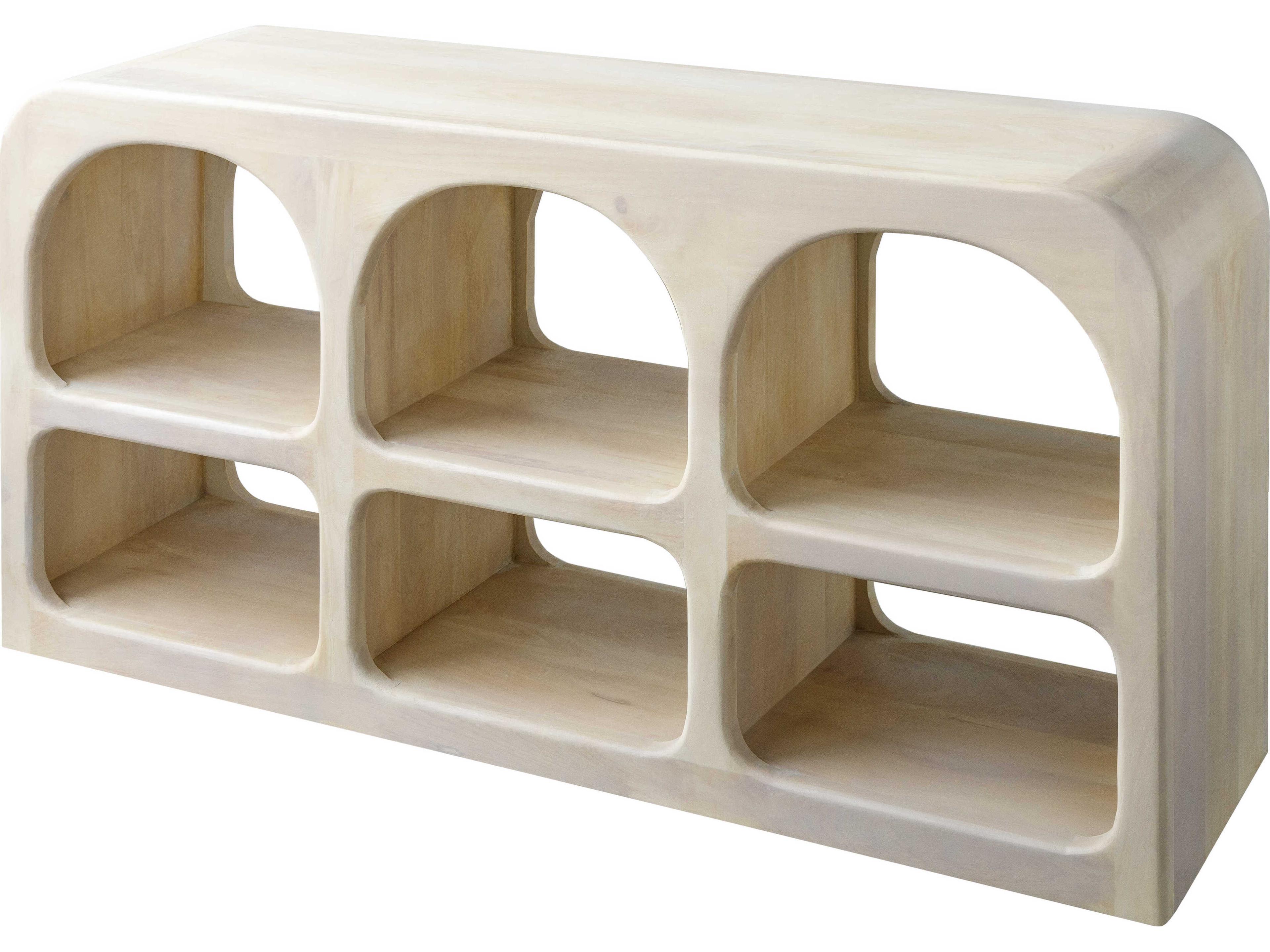 Surya Tana Rectangular Wood Ivory Console Table