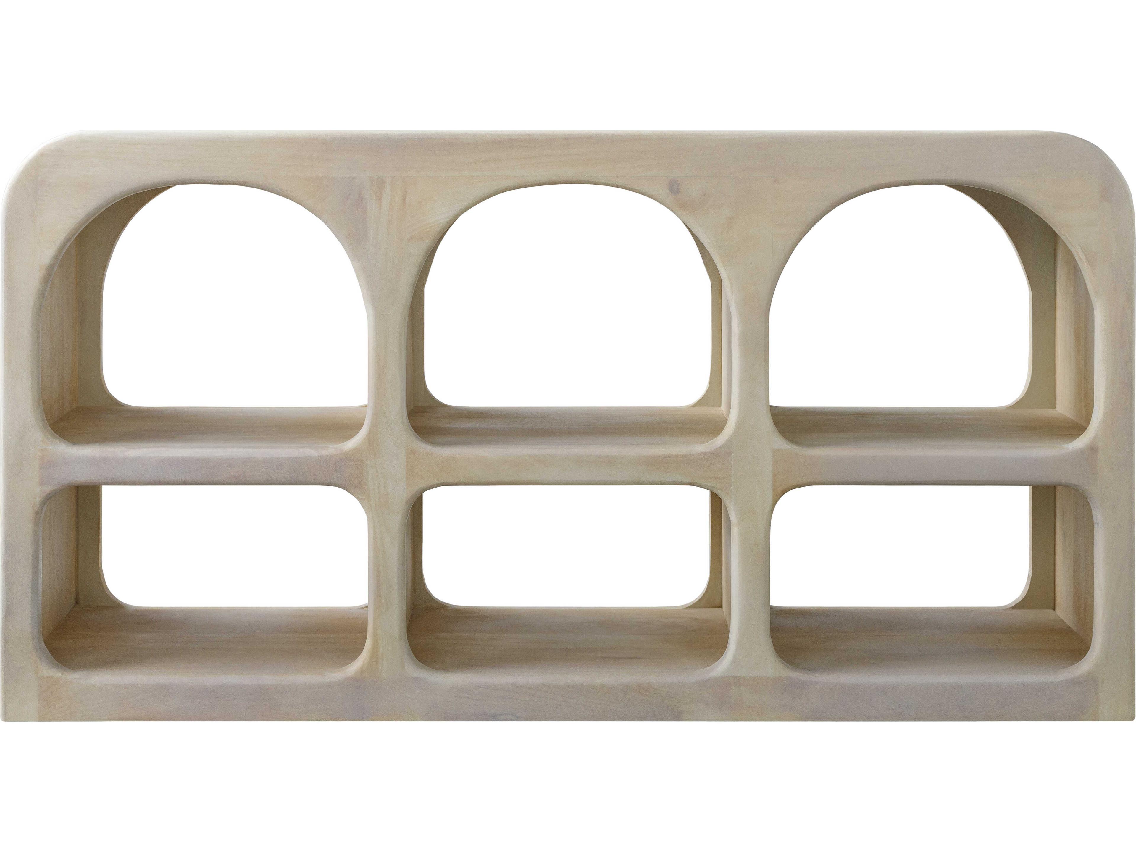 Surya Tana Rectangular Wood Ivory Console Table