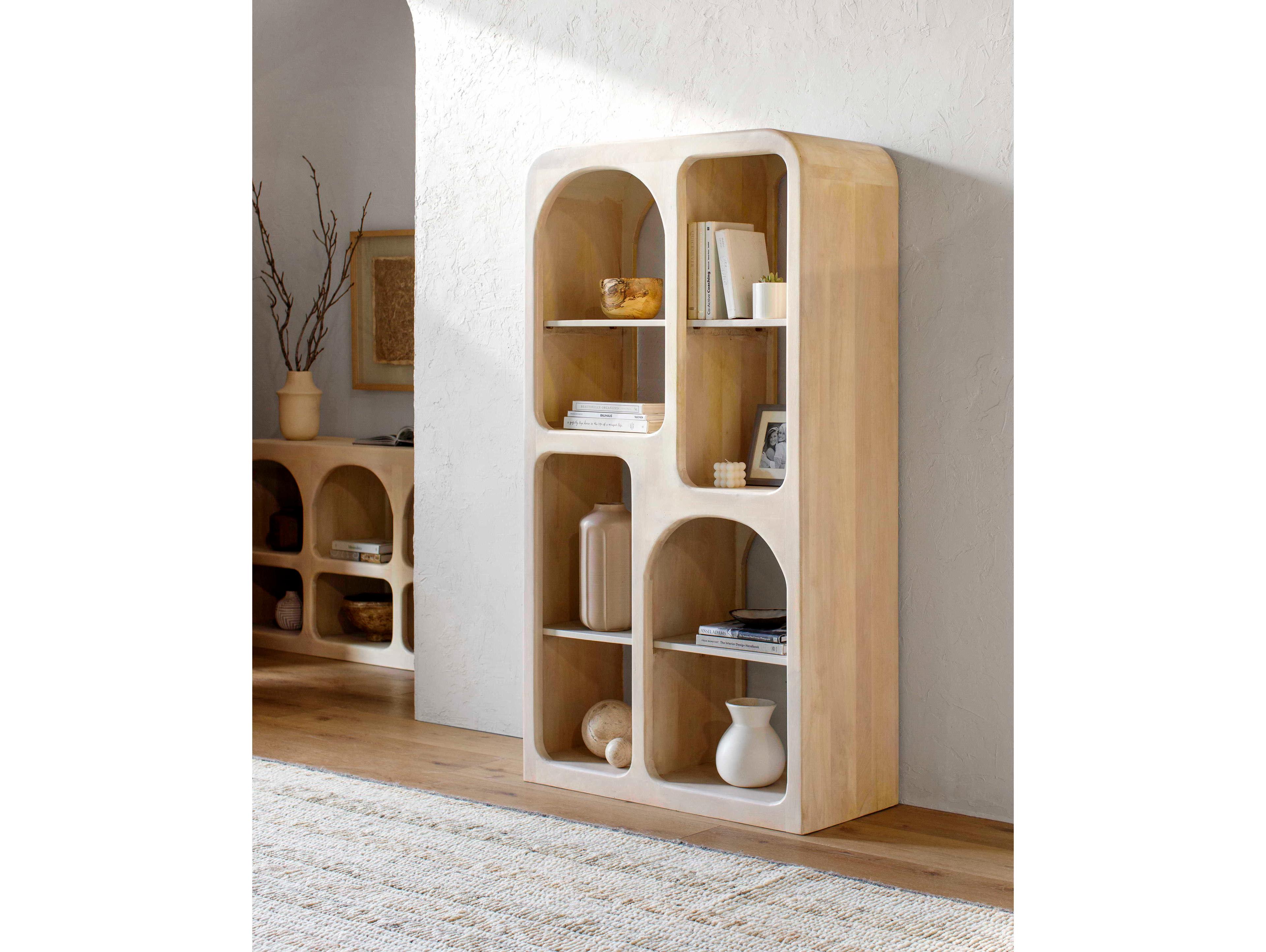 Surya Tana Ivory Bookcase