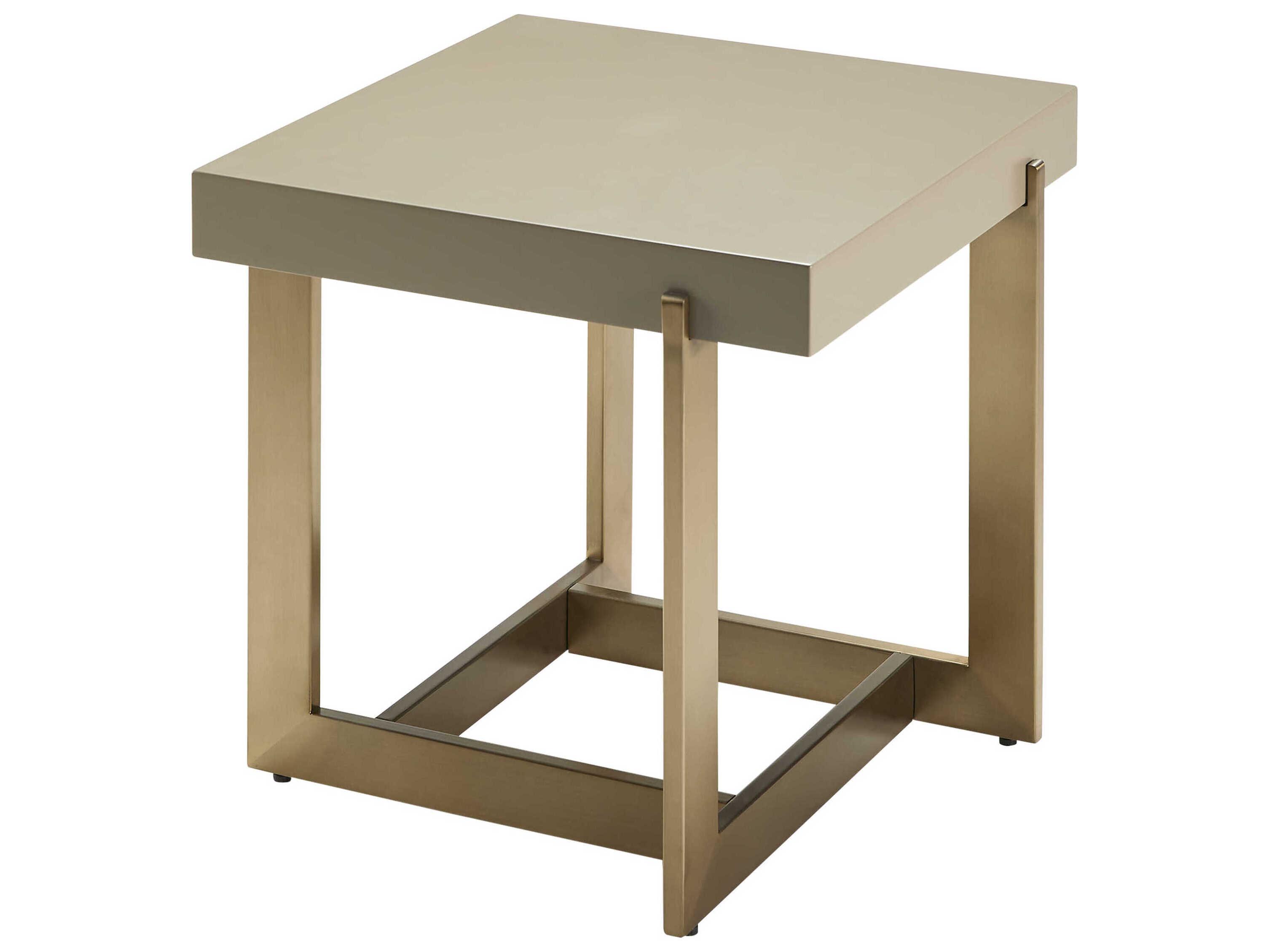 Surya Temy Square Wood End Table