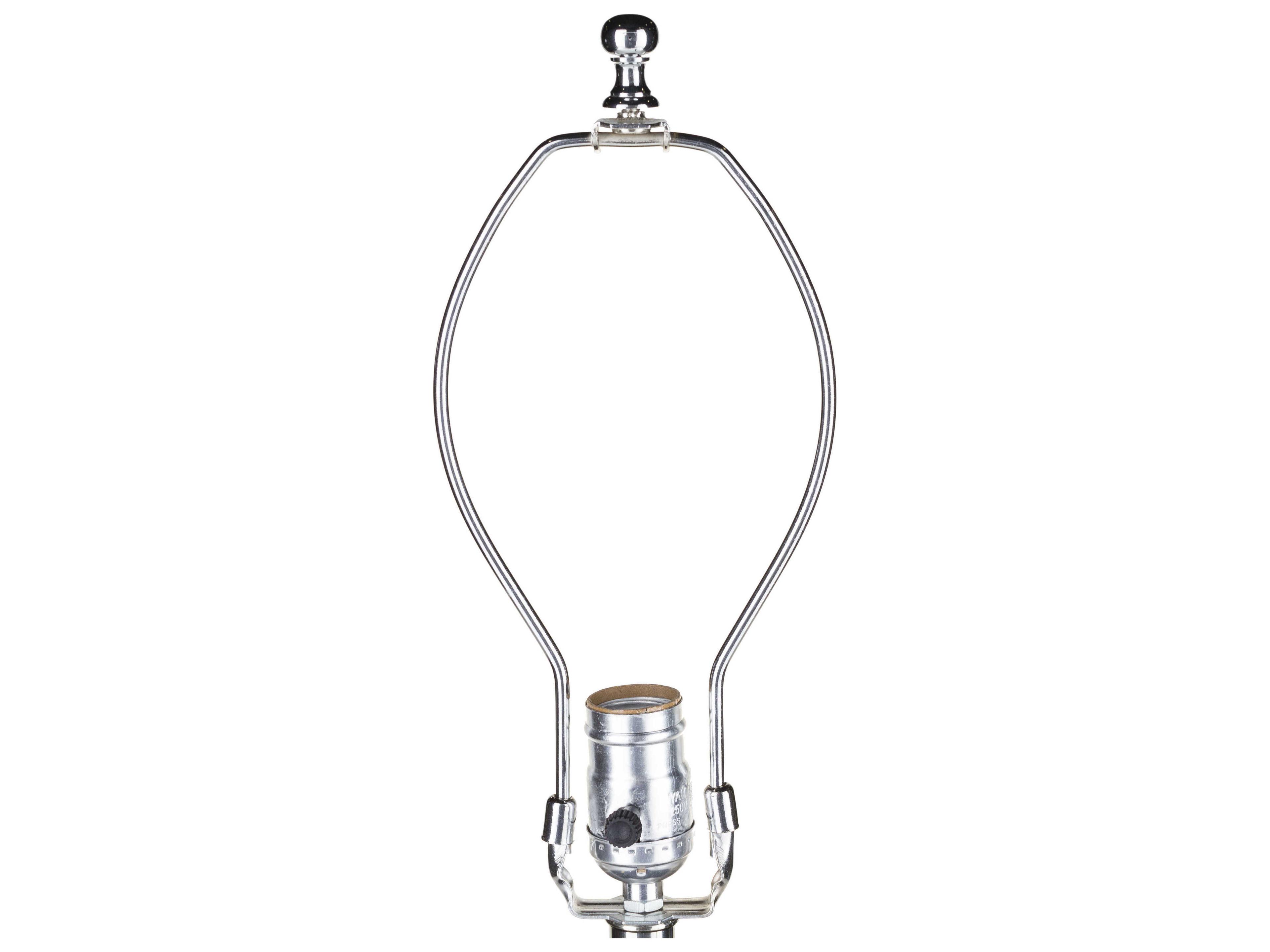 Surya Matteo Dark Green Light Gray Linen Buffet Lamp