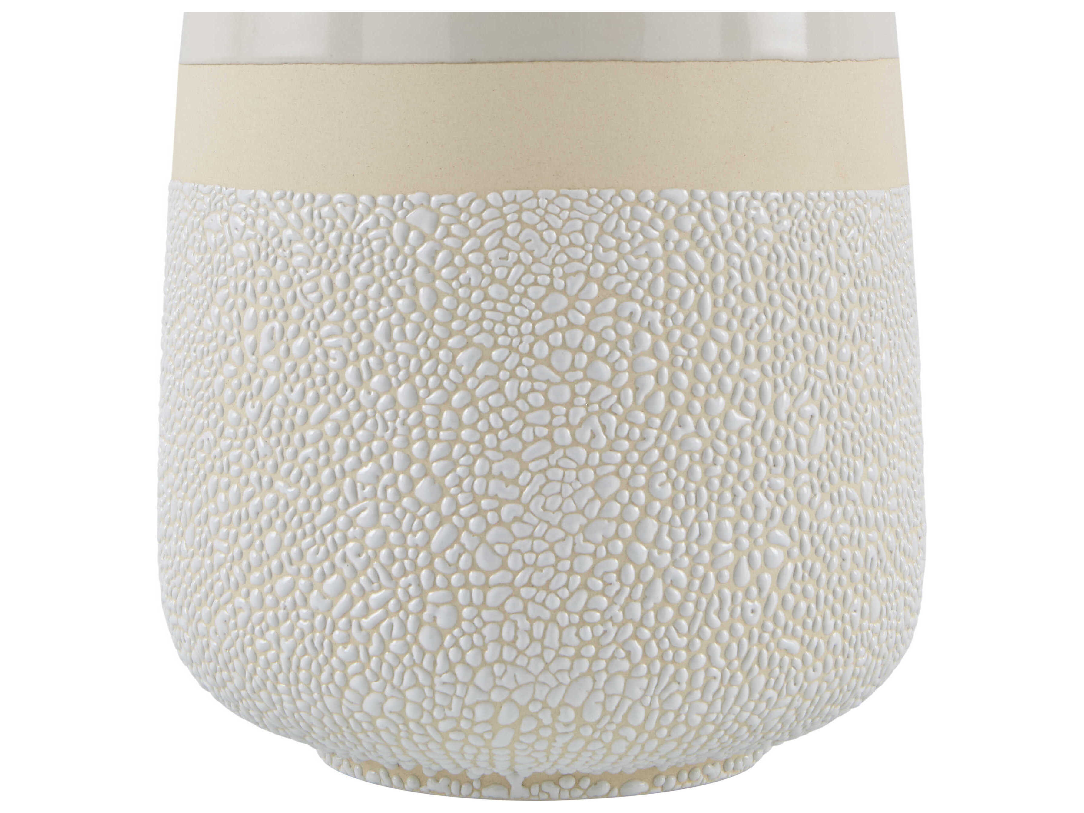 Surya Togo White Linen Table Lamp