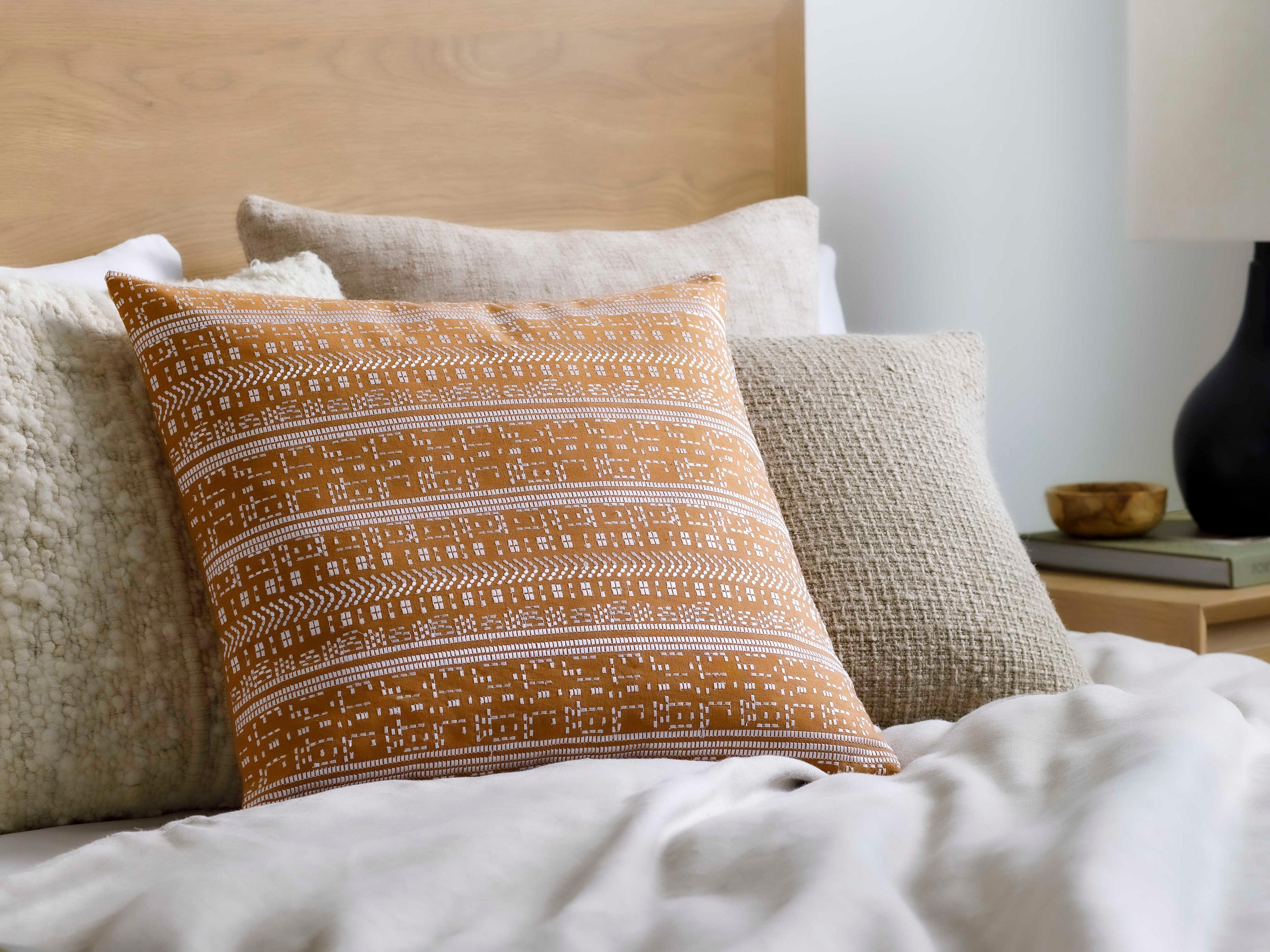 Surya Theodore Camel Pillow