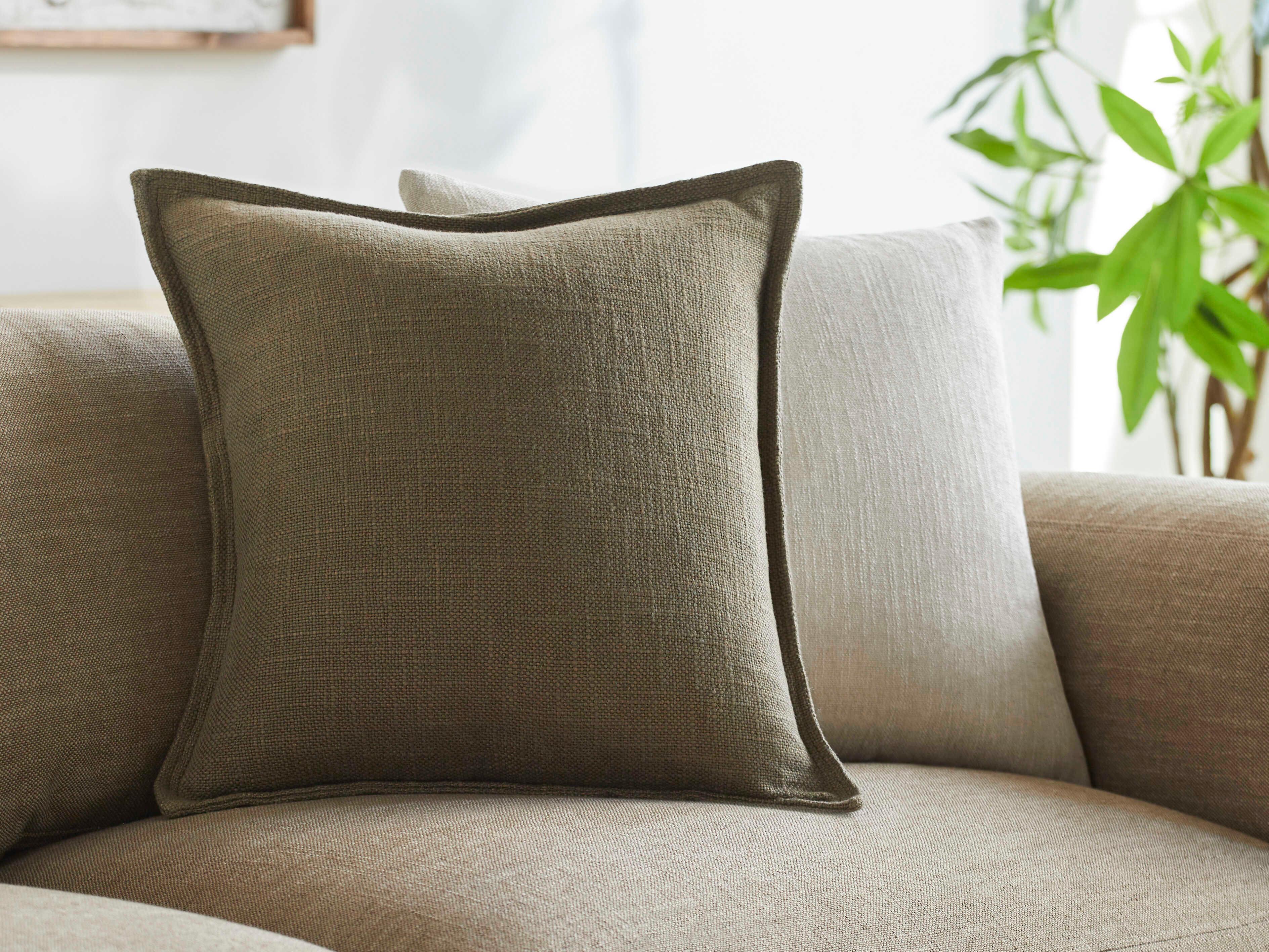 Surya Thurman Olive Pillow