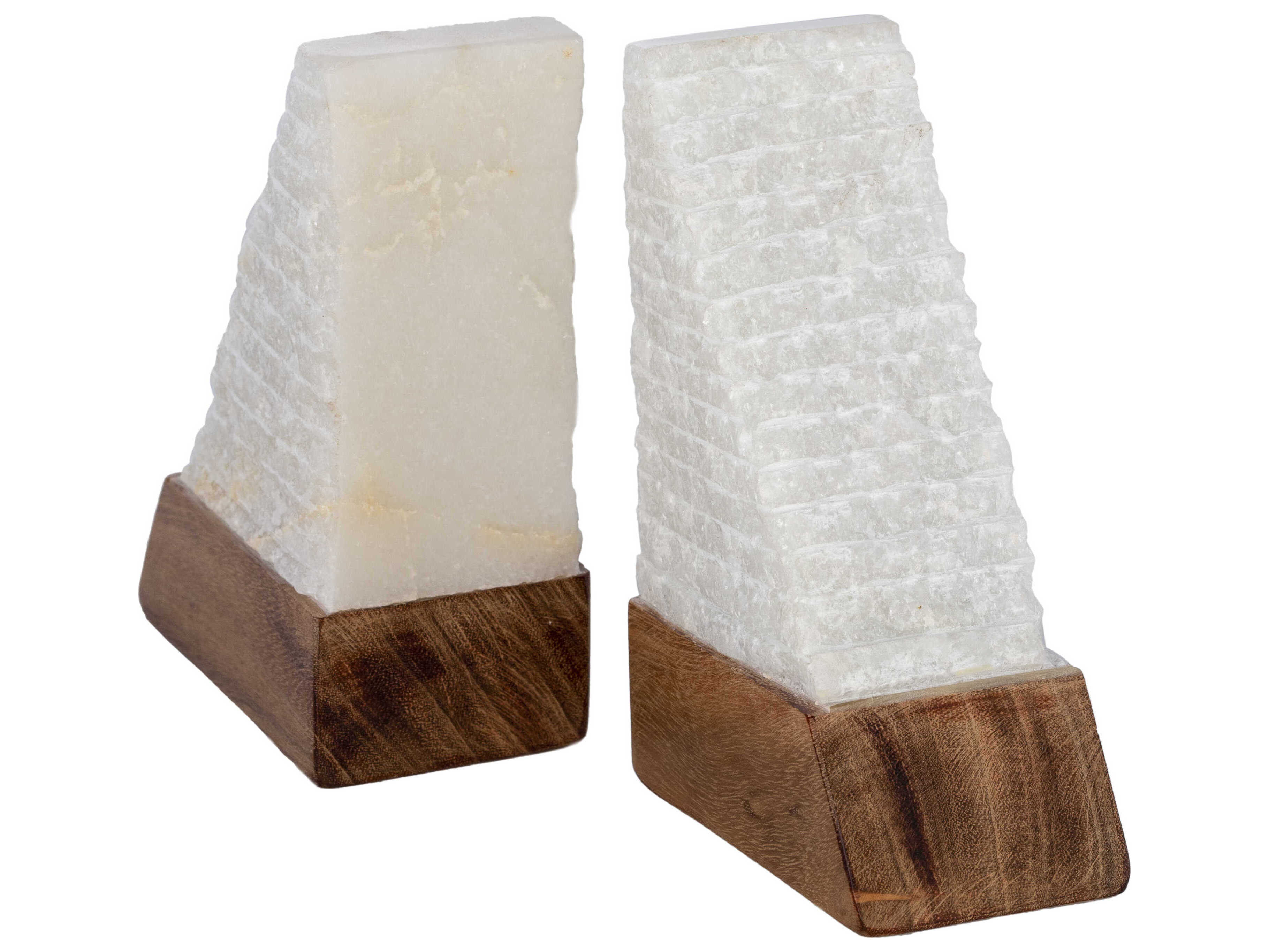 Surya Tikal White Bookends
