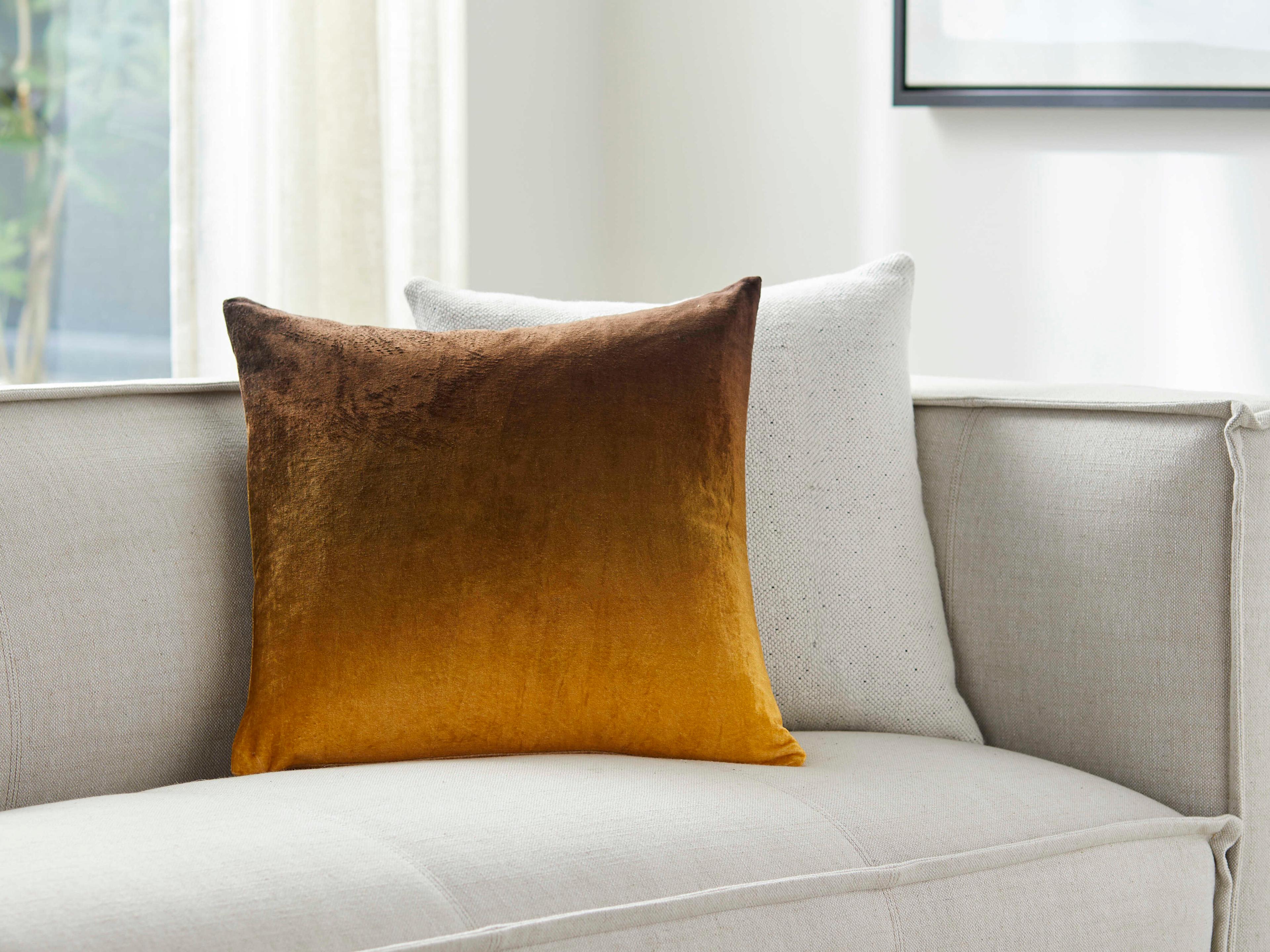 Surya Theodosia Saffron Pillow