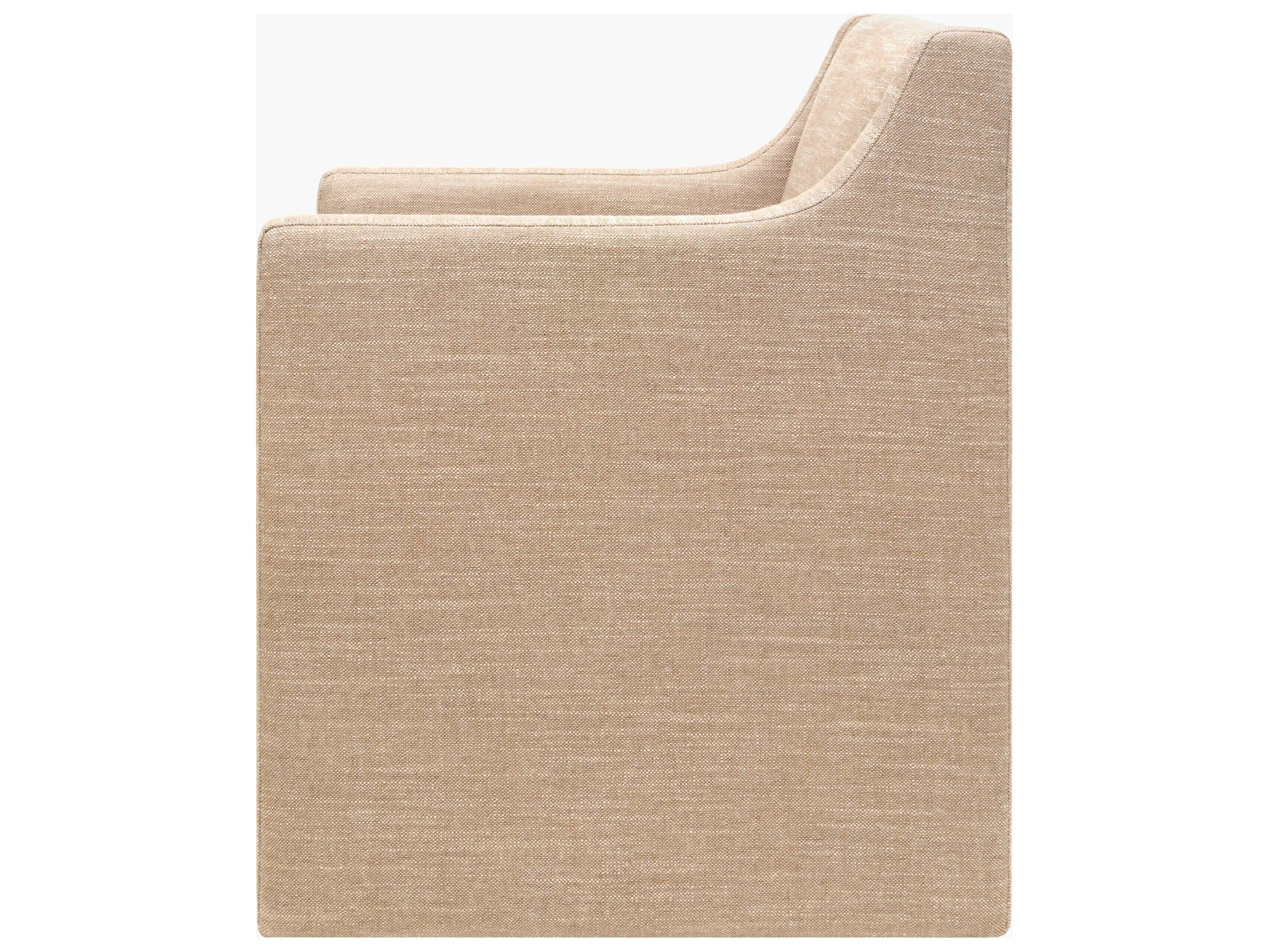 Surya Toko Beige Upholstered Arm Dining Chair