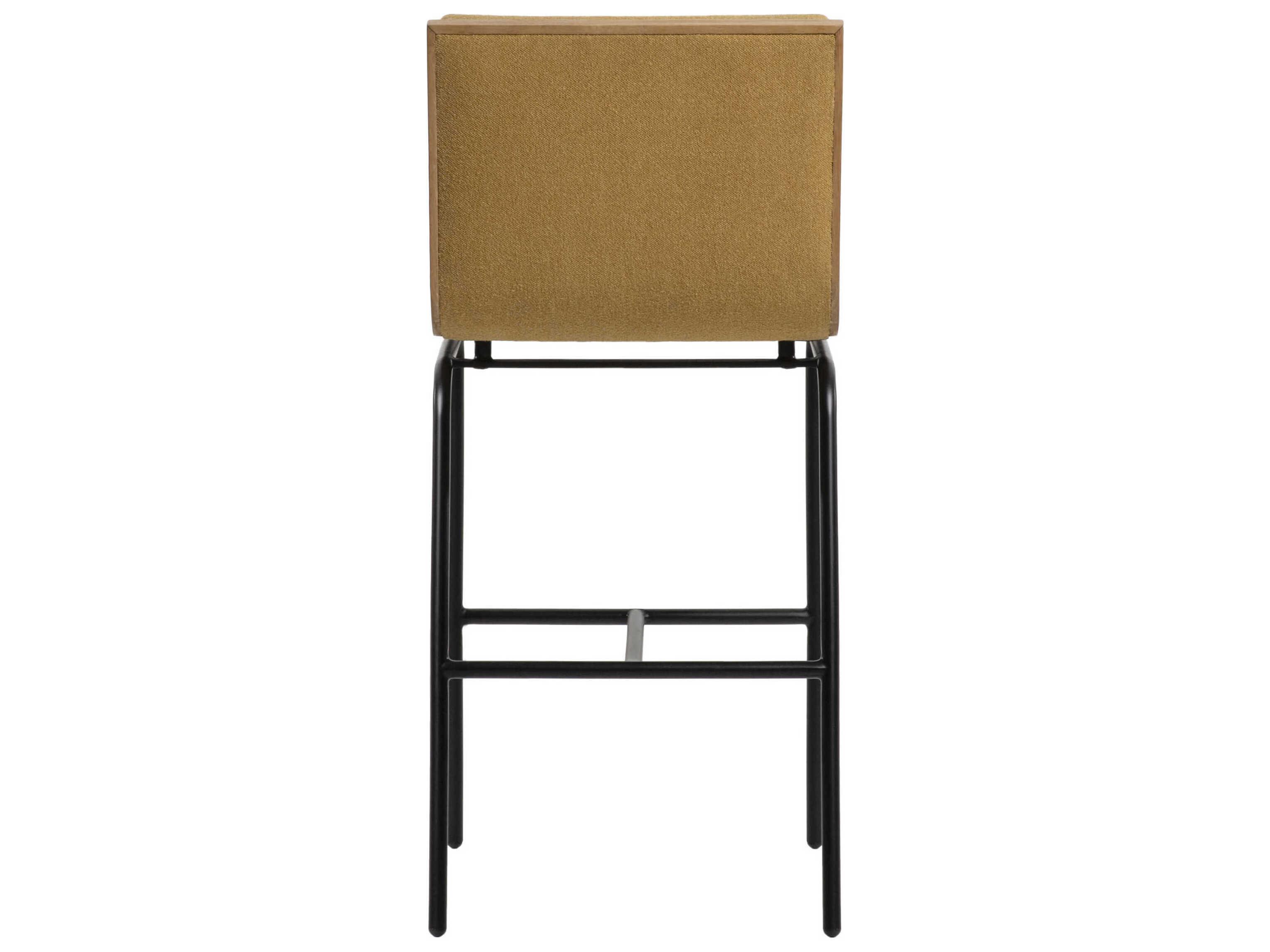 Surya Thomas Black Upholstered Bar Stool