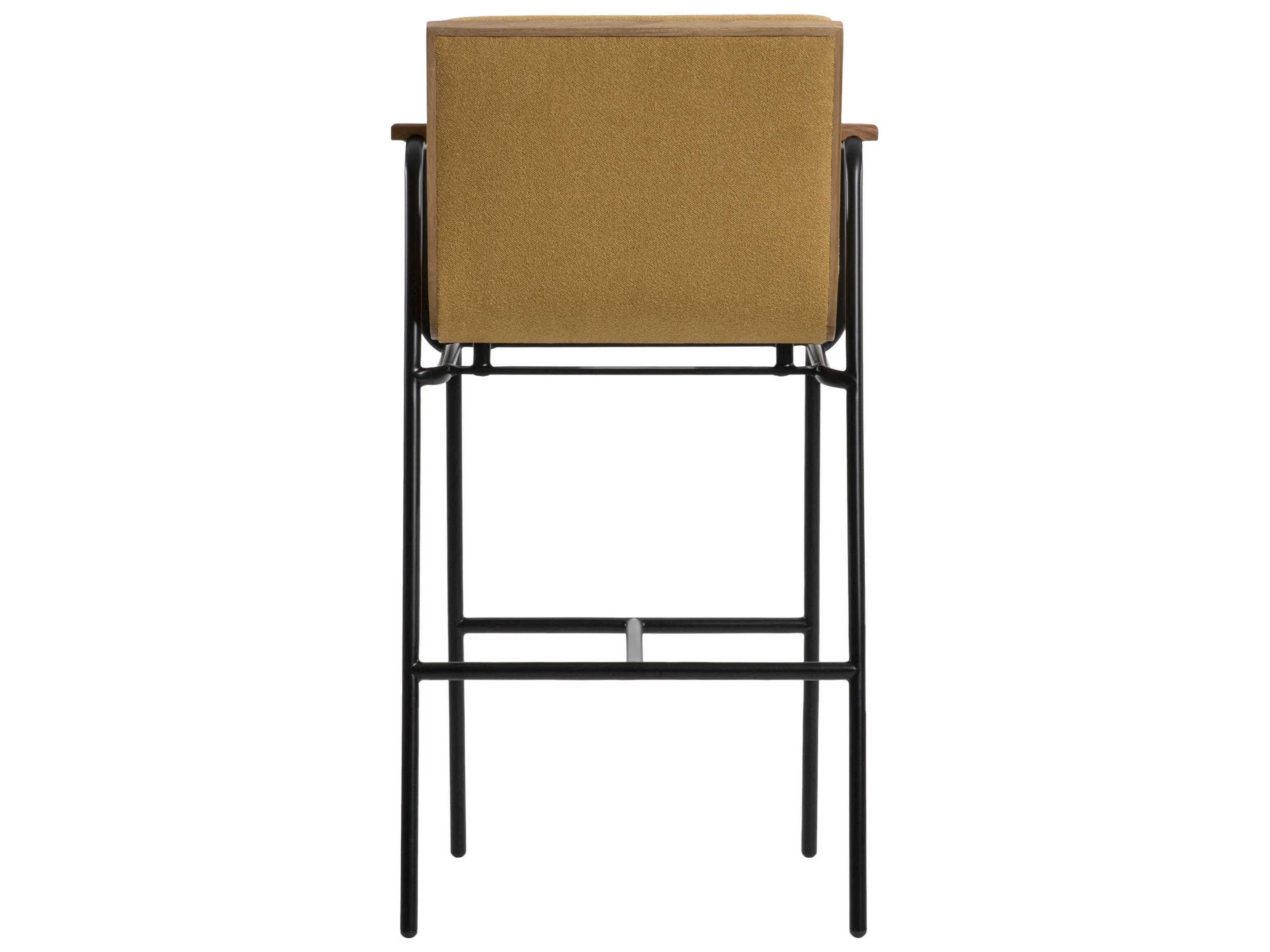 Surya Thomas Black Upholstered Bar Stool