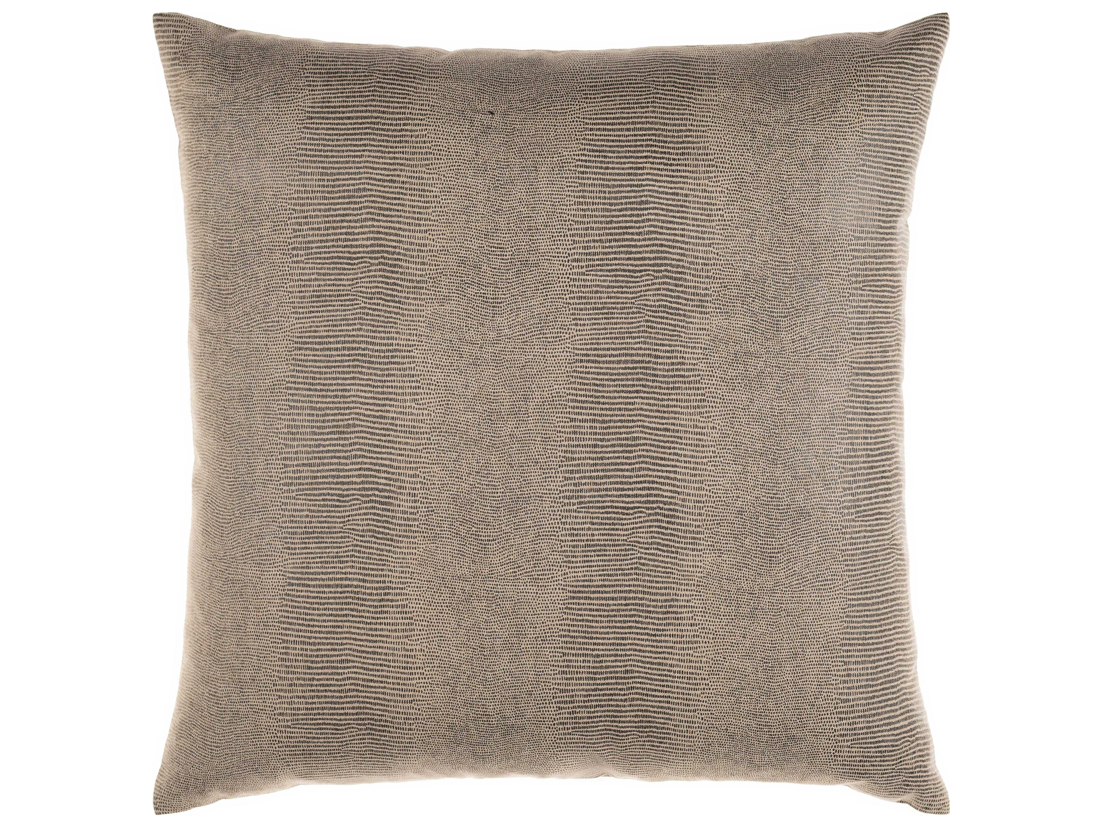 Surya Torrid Oatmeal / Black Pillow