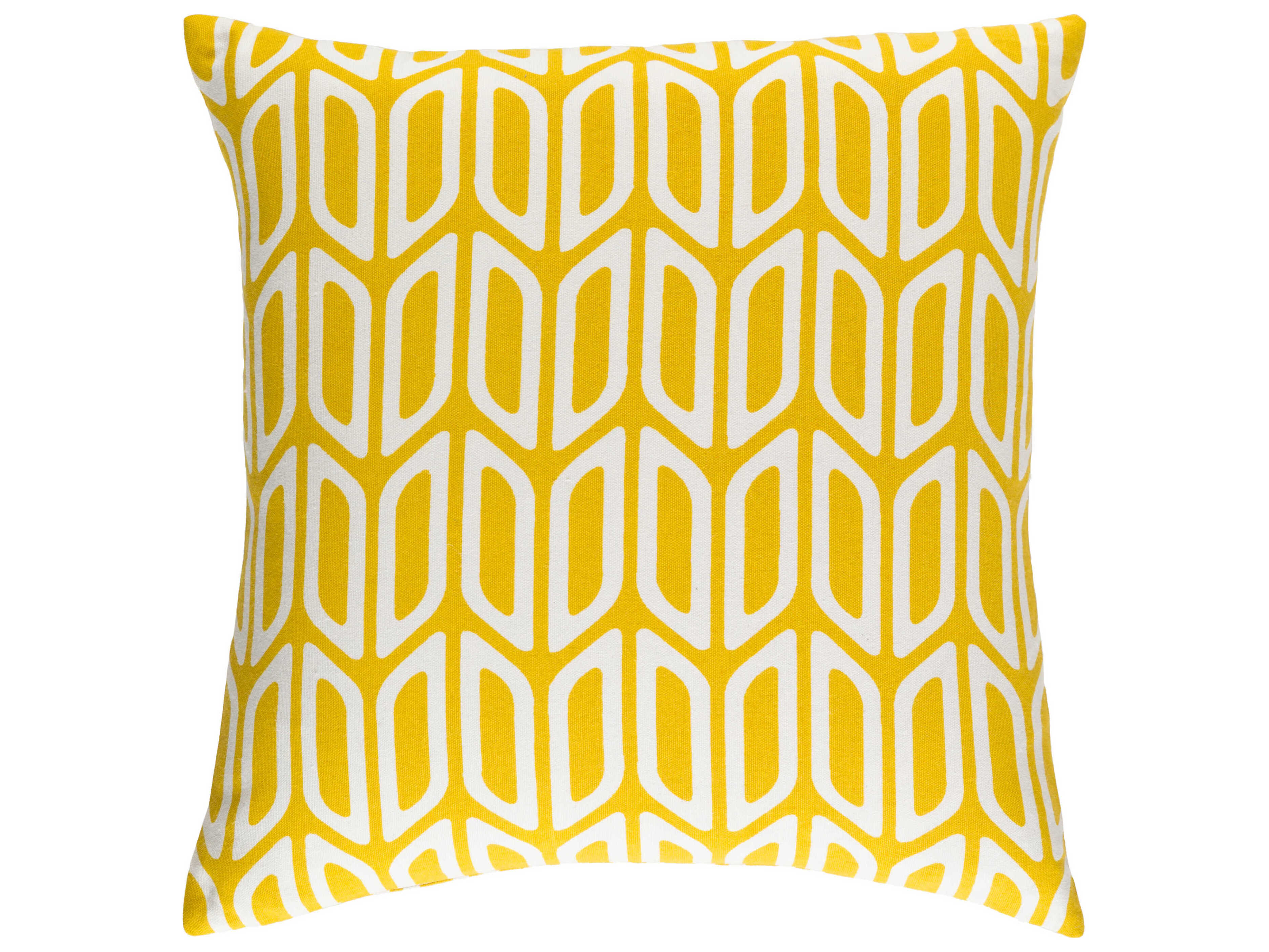 Surya Trudy Mustard / Cream Pillow