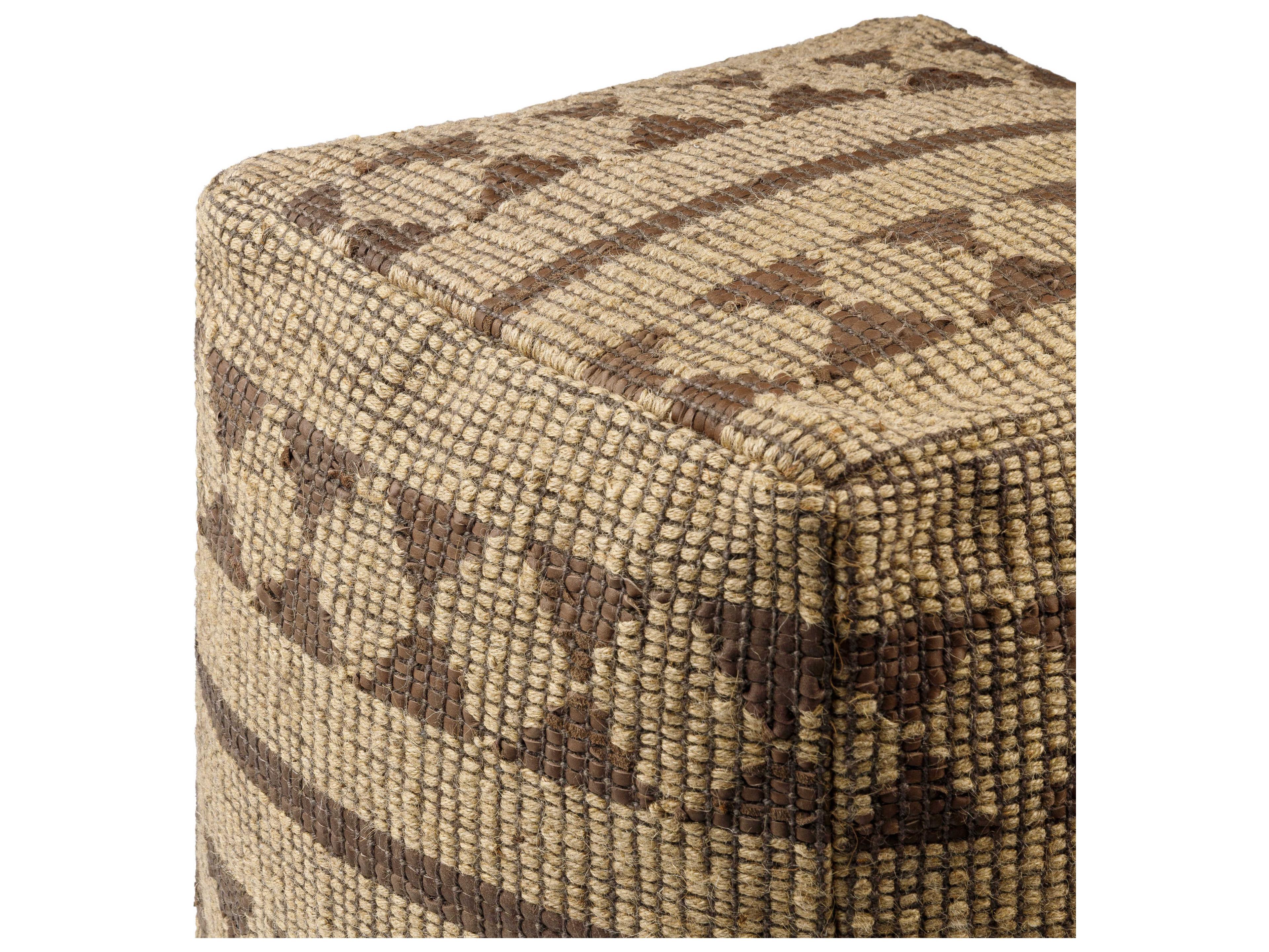Surya Twareg Beige Pouf