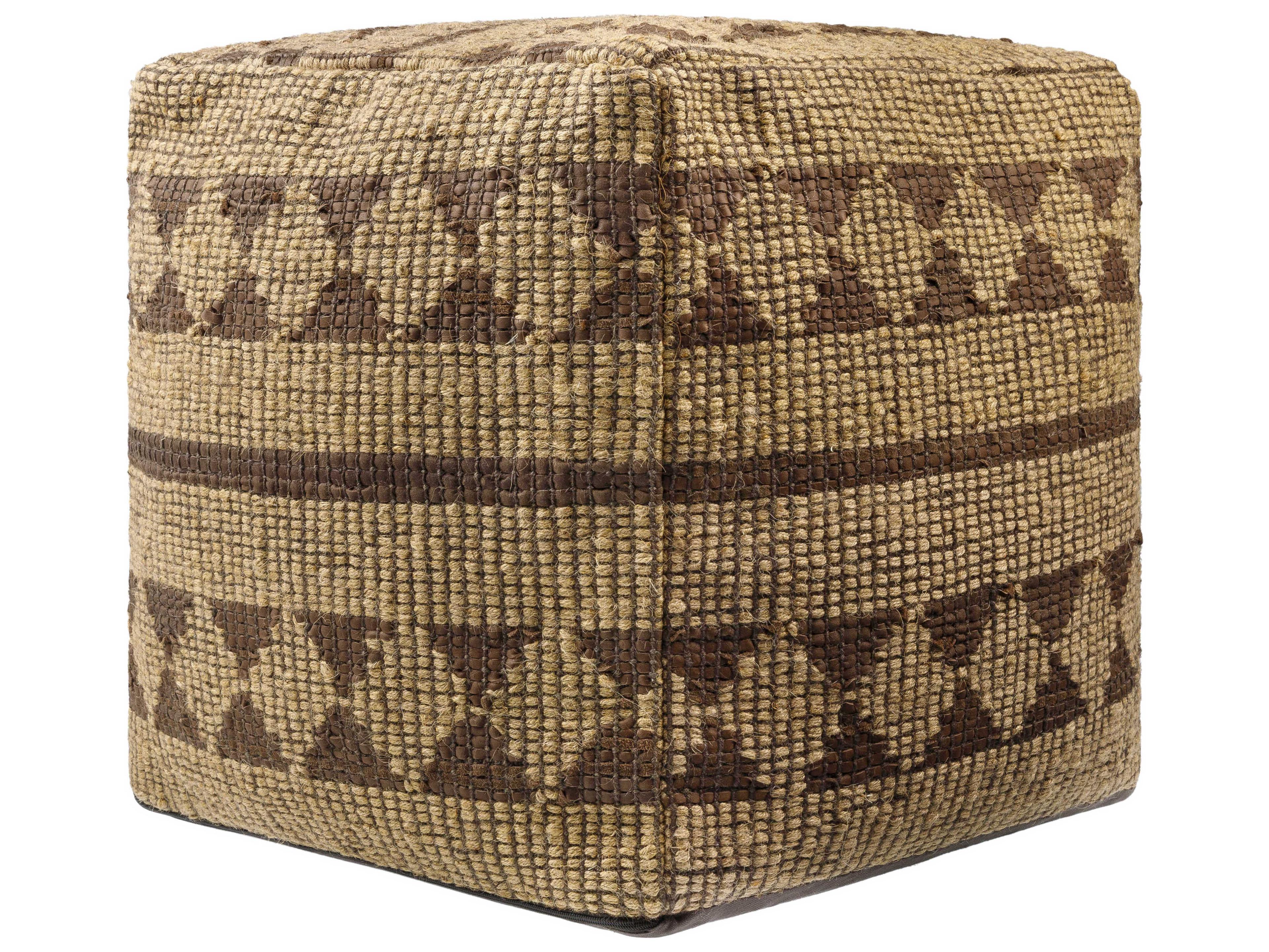 Surya Twareg Beige Pouf