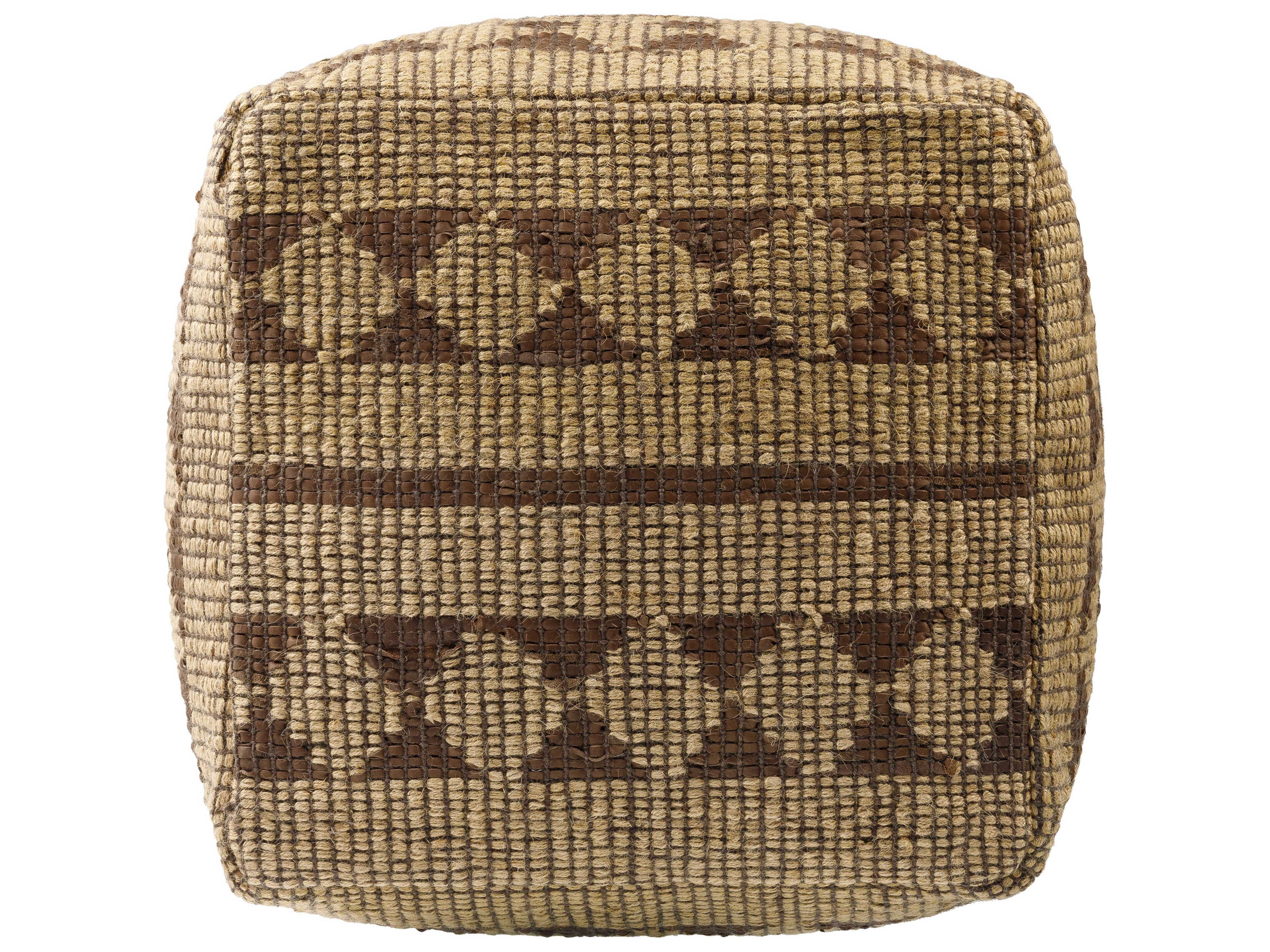 Surya Twareg Beige Pouf