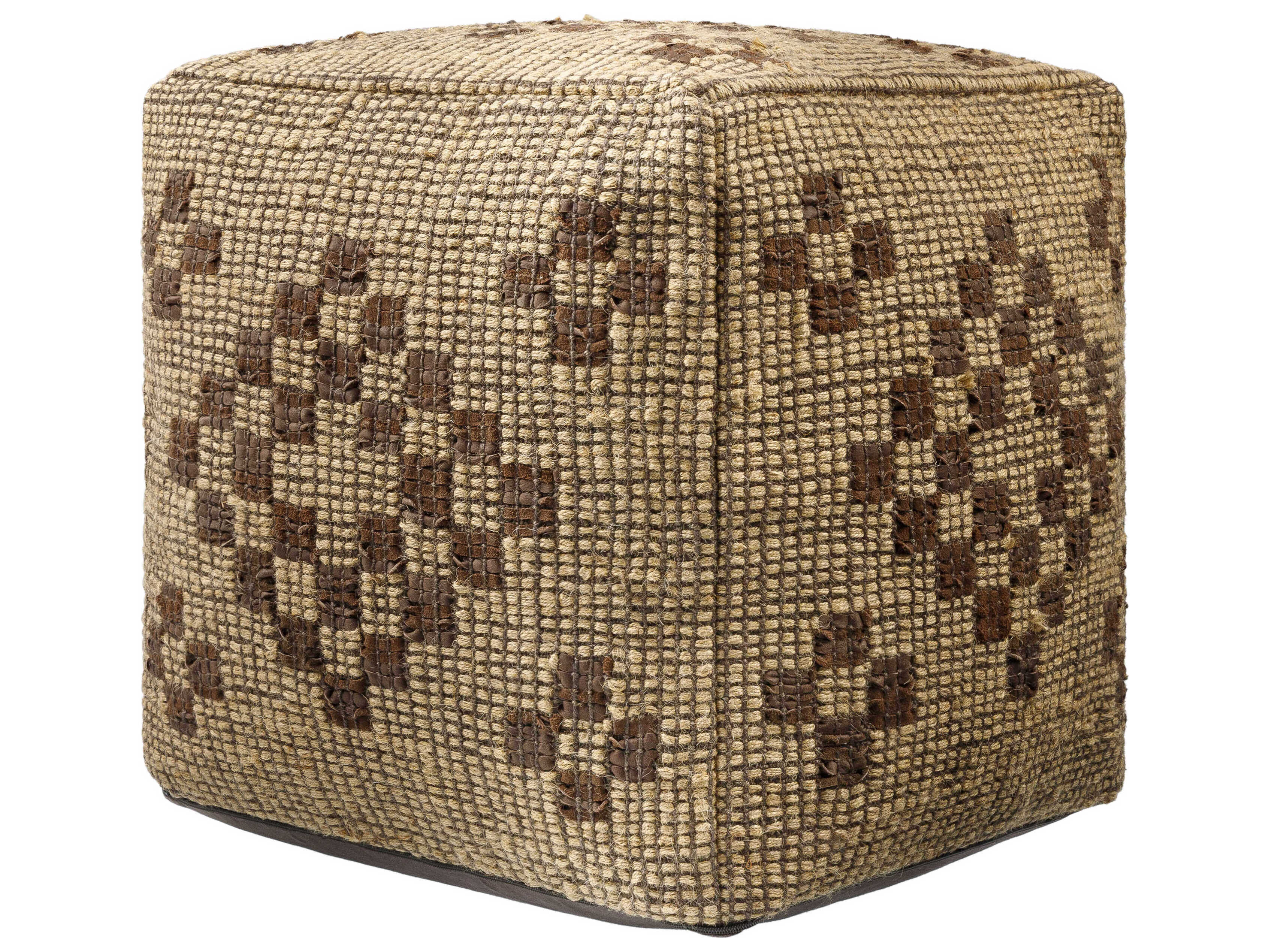 Surya Twareg Beige Pouf