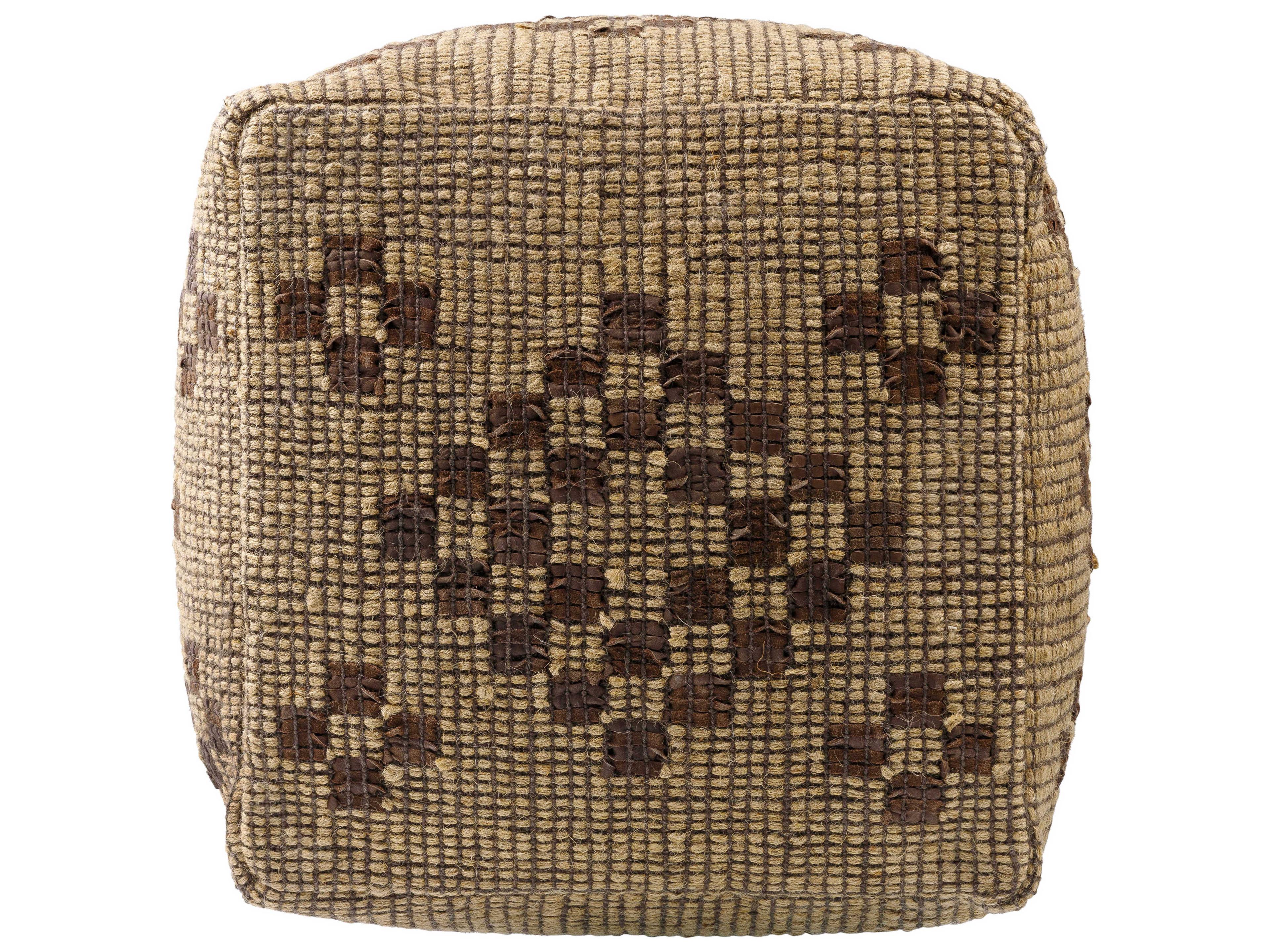 Surya Twareg Beige Pouf