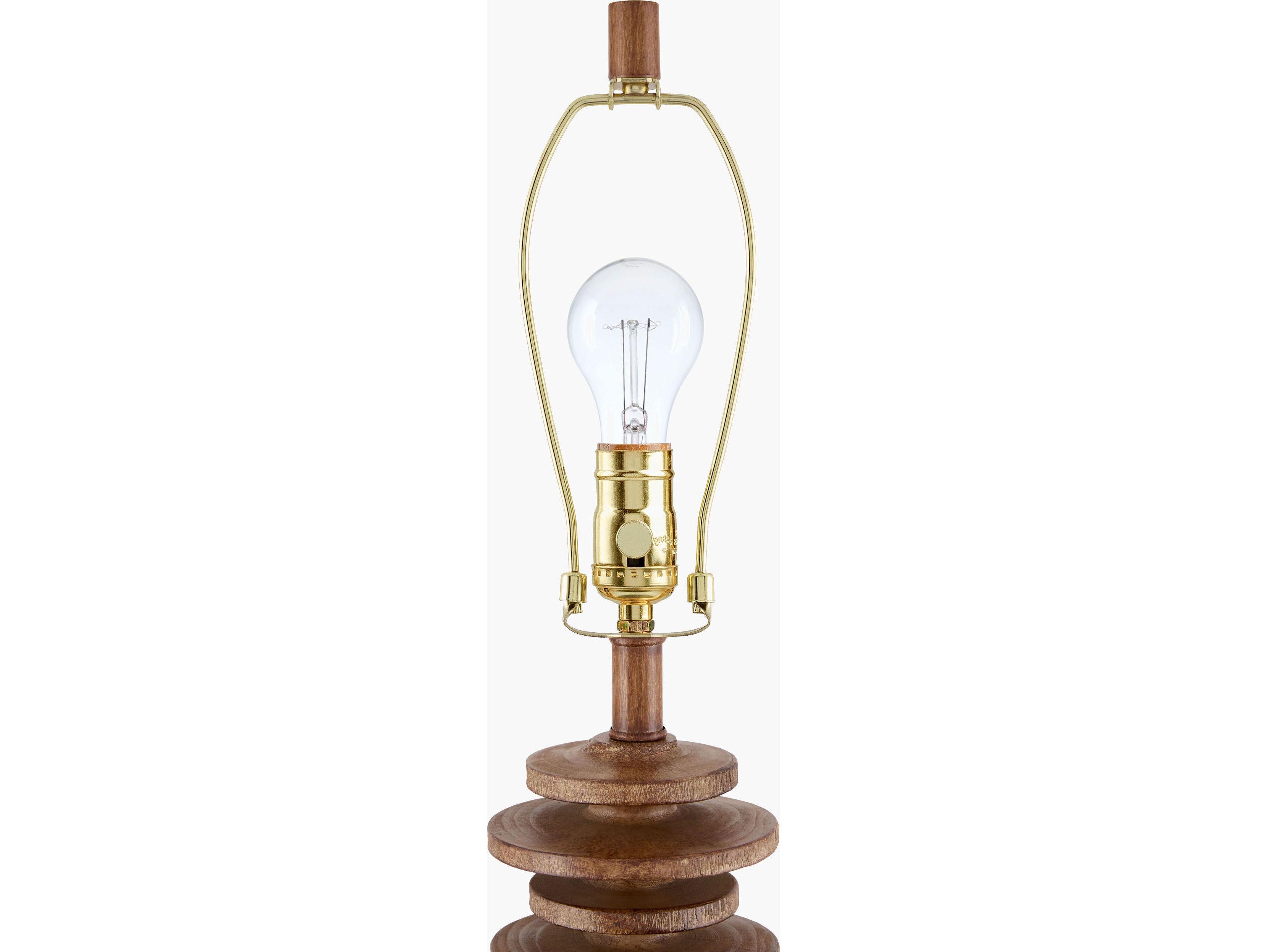 Surya Ukwi Brown Seagrass Floor Lamp