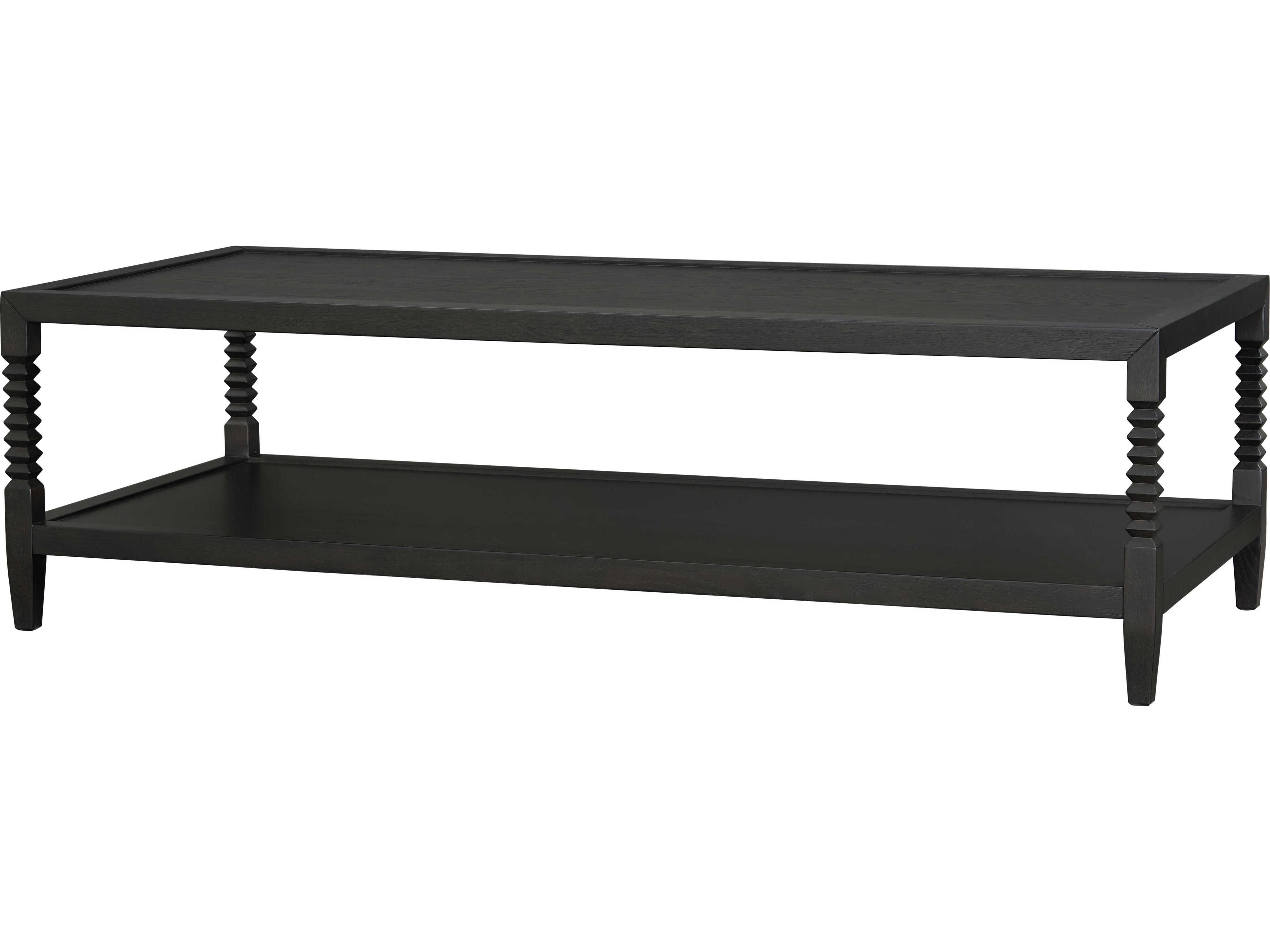 Surya Vansaar Rectangular Wood Black Coffee Table