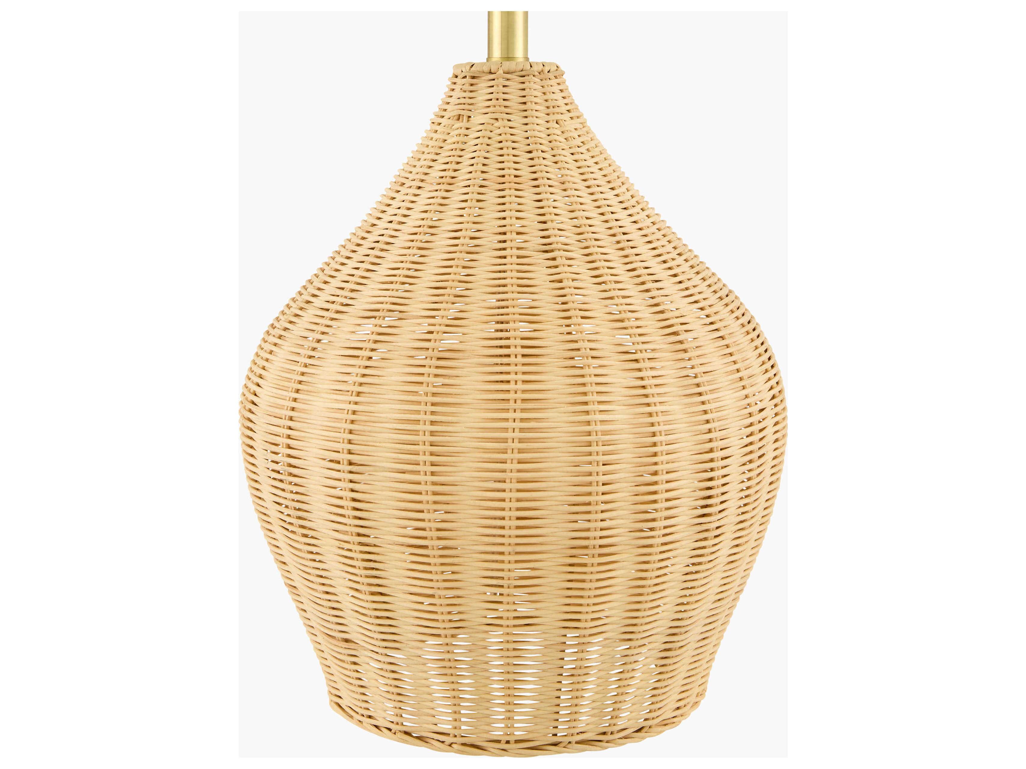 Surya Velles Natural Beige White Linen Buffet Lamp