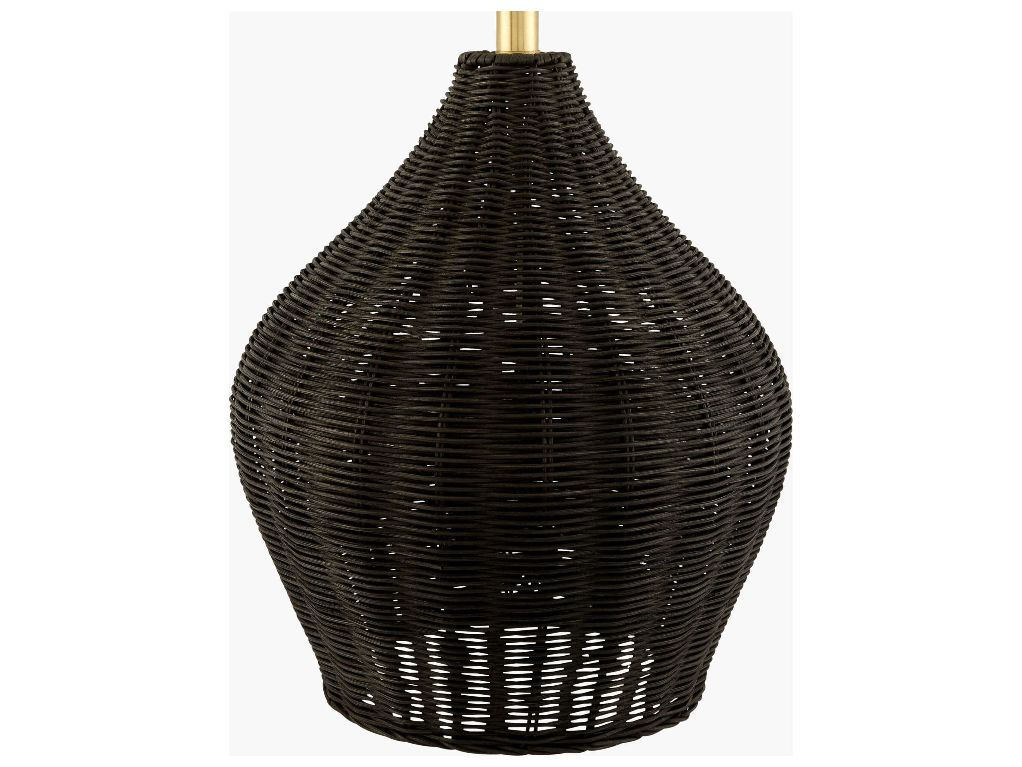 Surya Velles Black White Linen Buffet Lamp