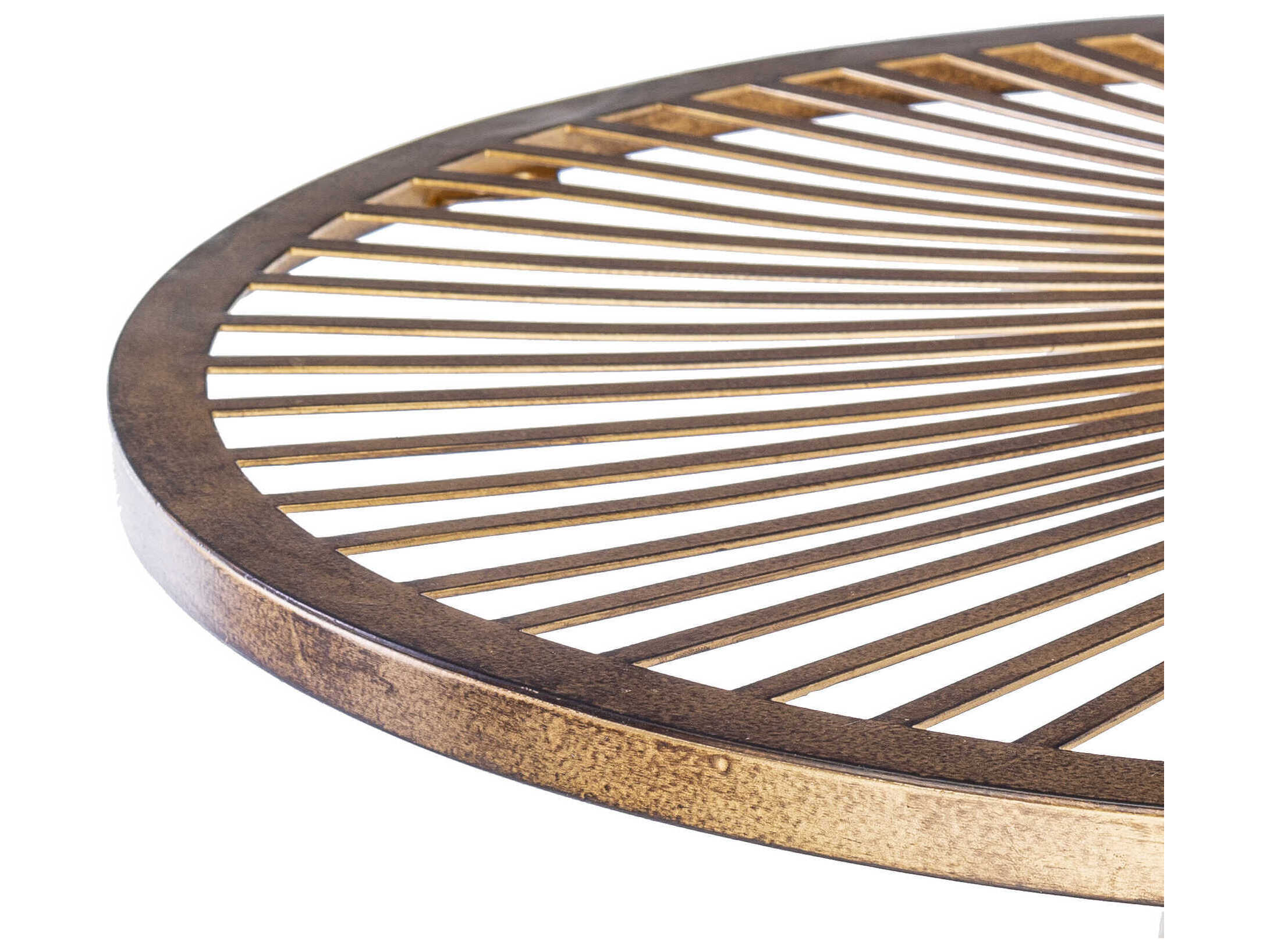 Surya Vision Gold Round Wall Mirror Set of 2