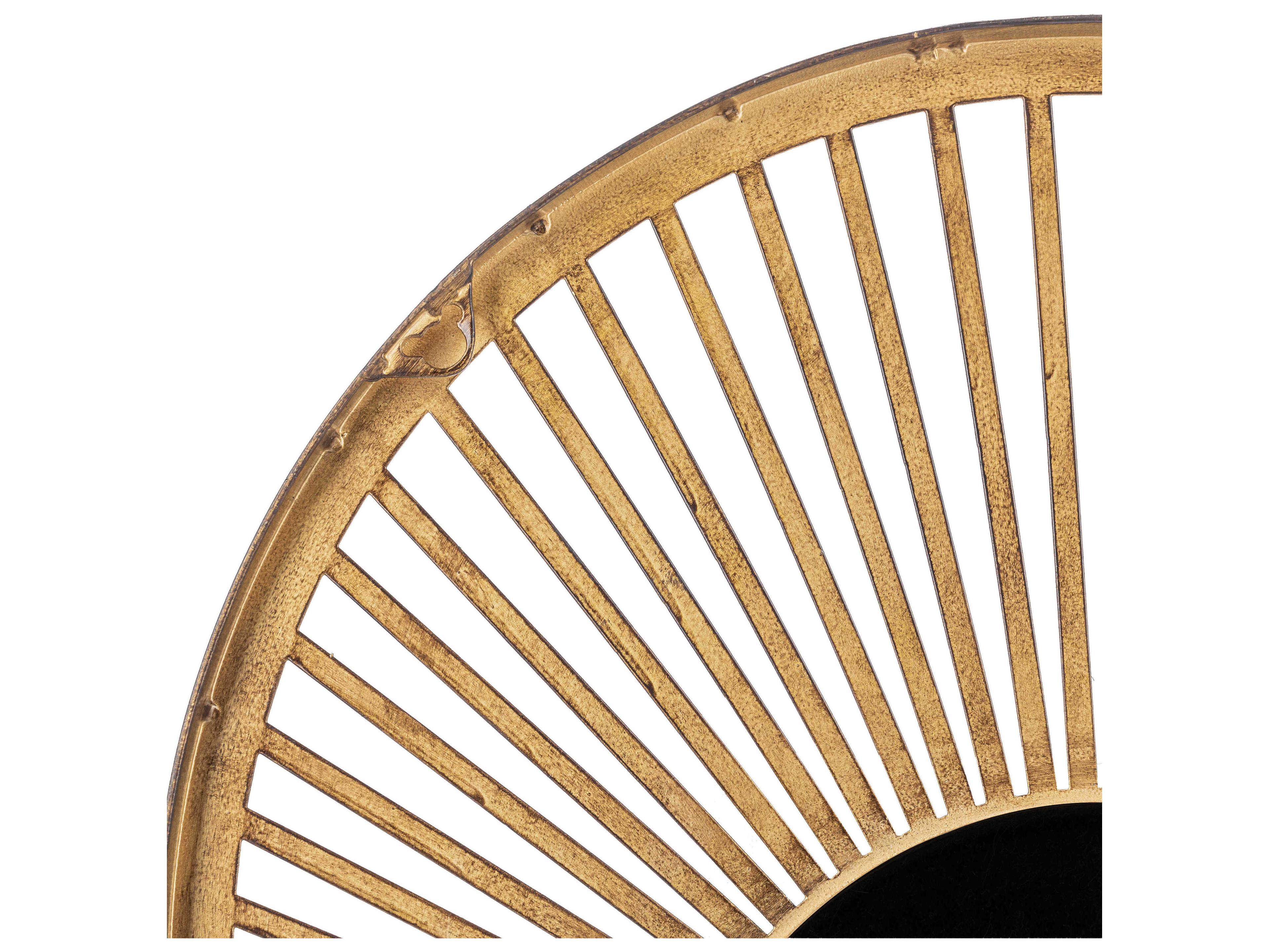 Surya Vision Gold Round Wall Mirror Set of 2