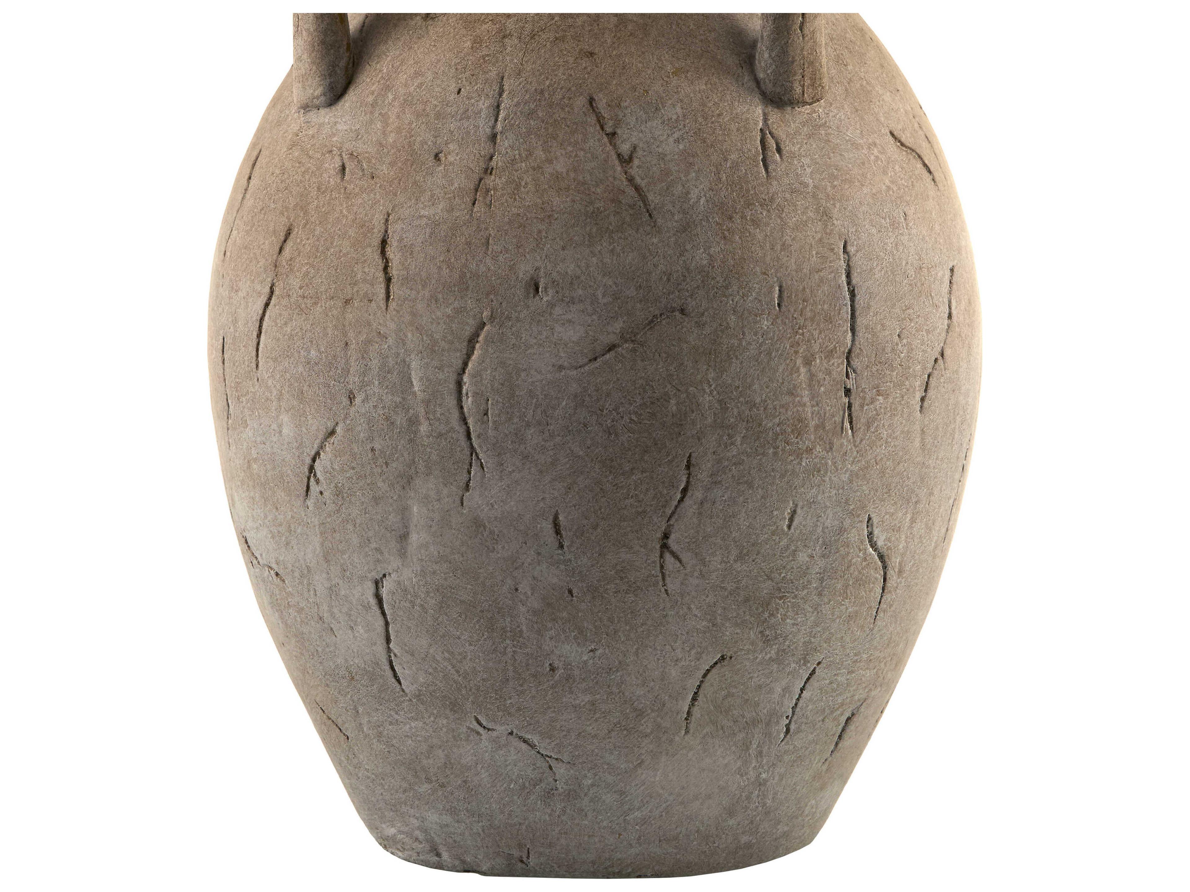 Surya Valmont Gray Wheat Linen Buffet Lamp