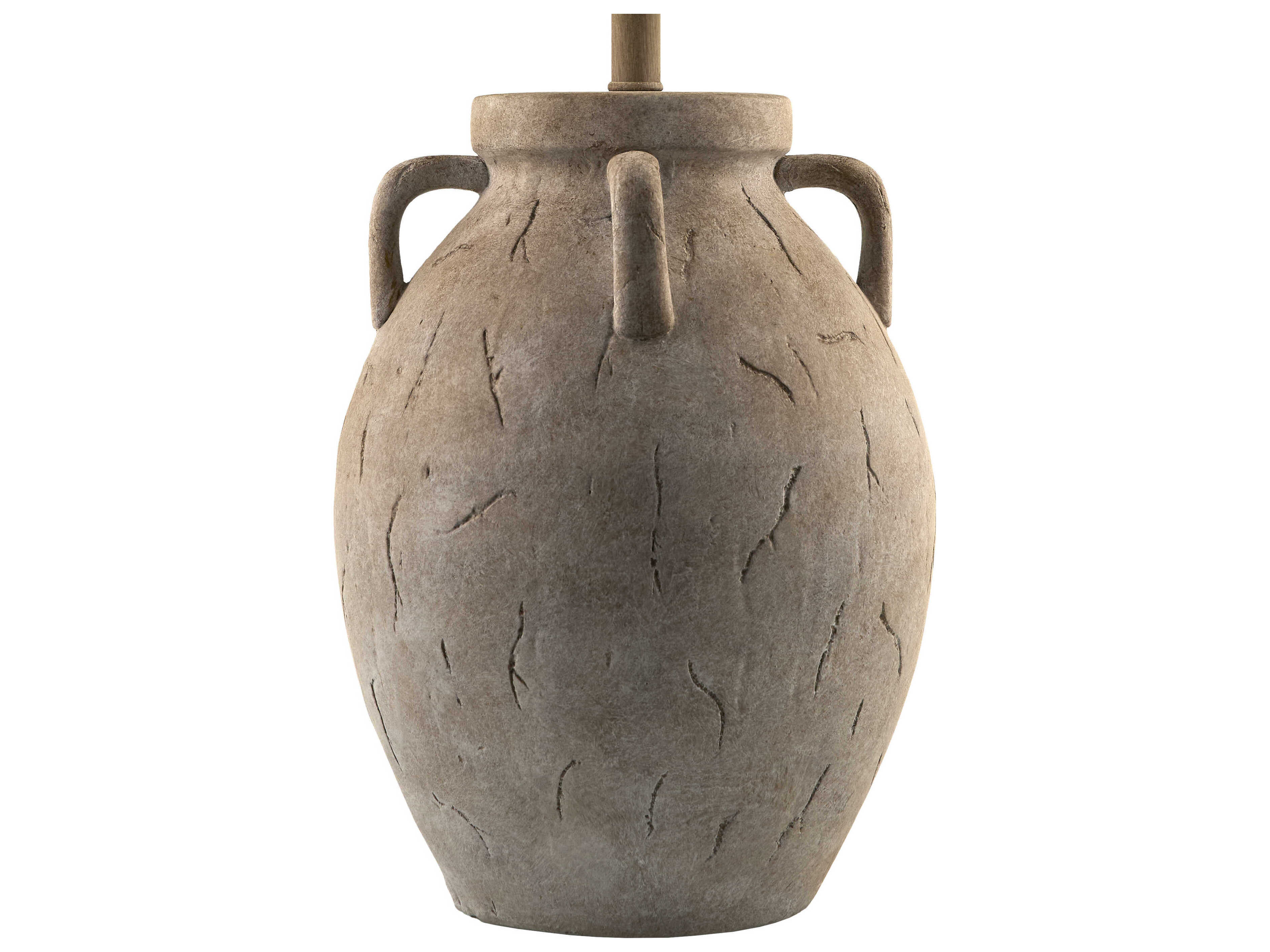 Surya Valmont Gray Wheat Linen Buffet Lamp