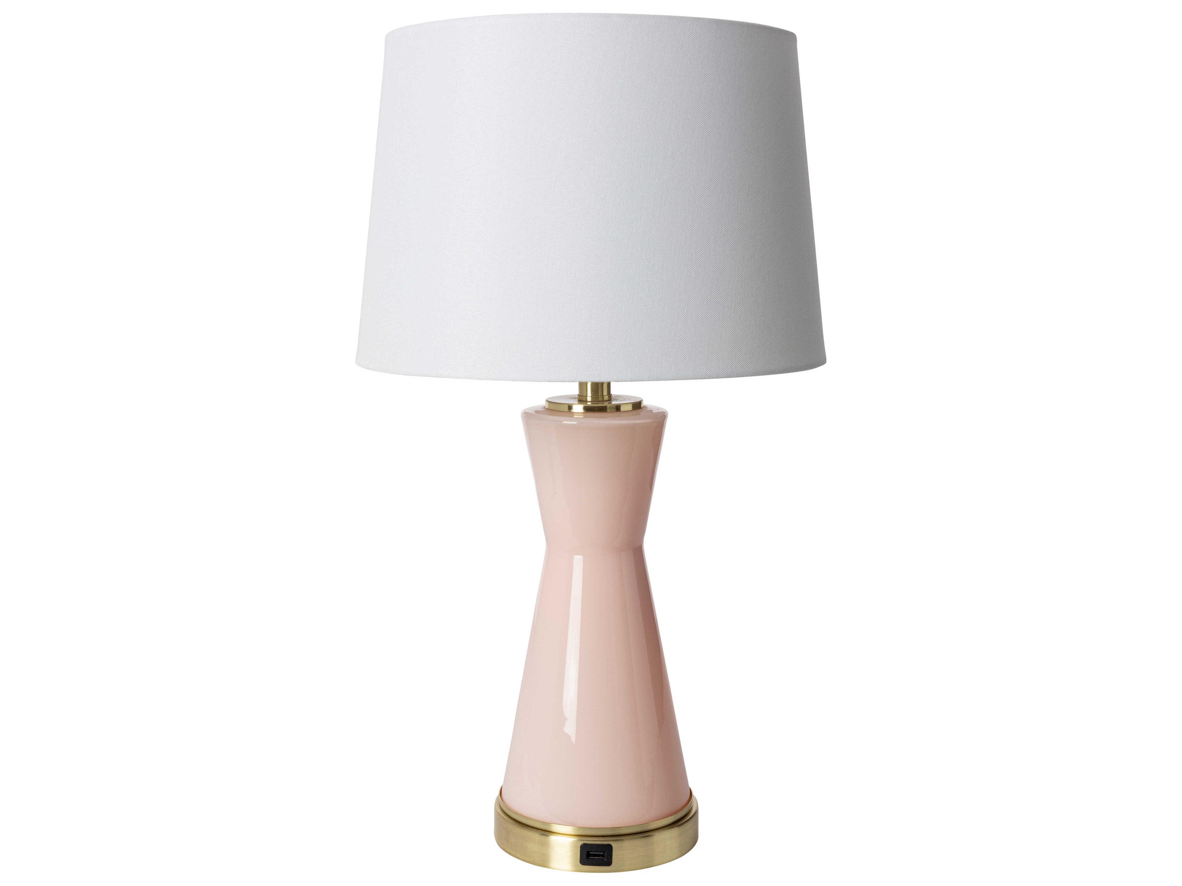 Surya Wendy Pink Buffet Lamp
