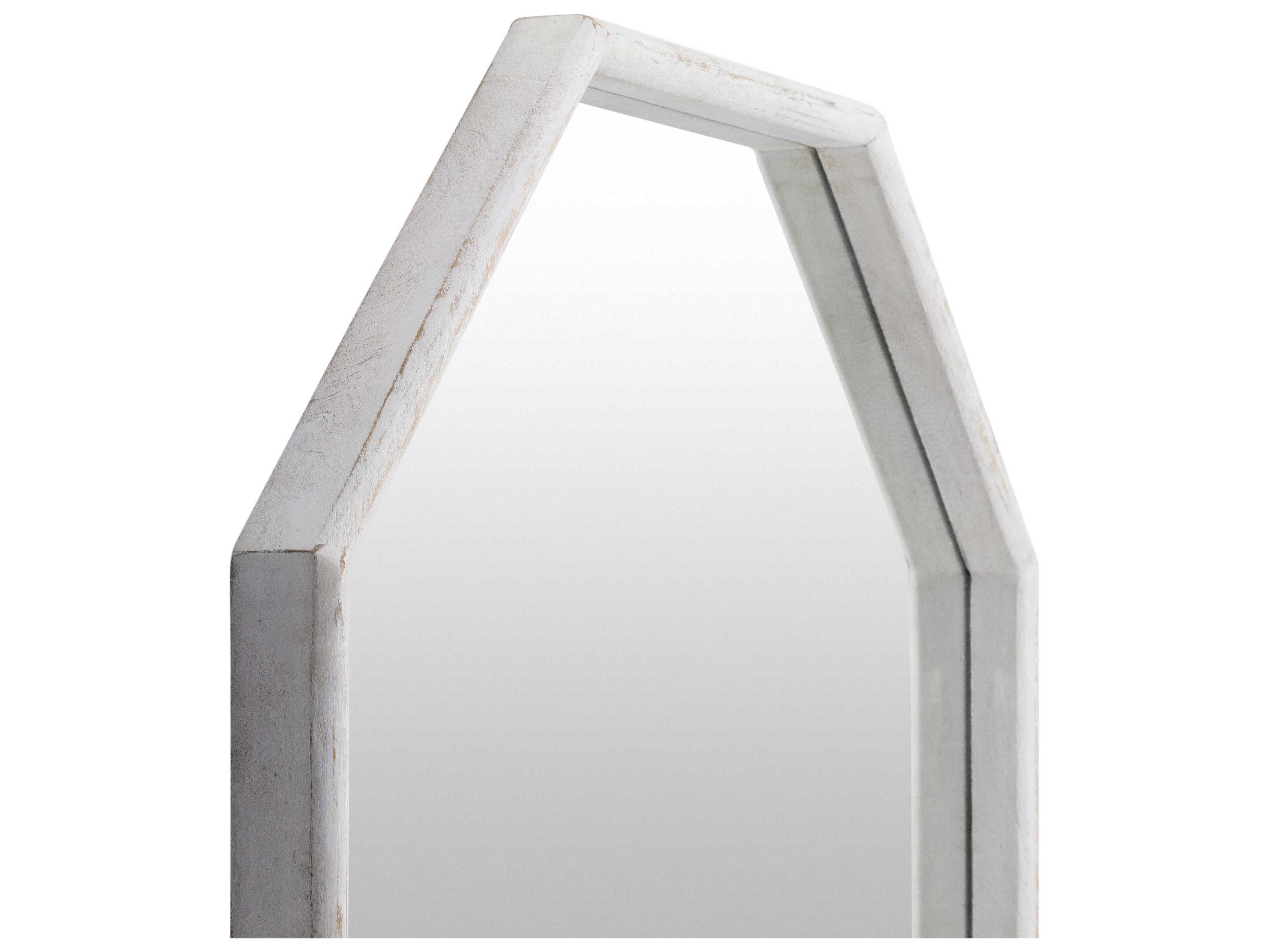 Surya Weipa White Wall Mirror