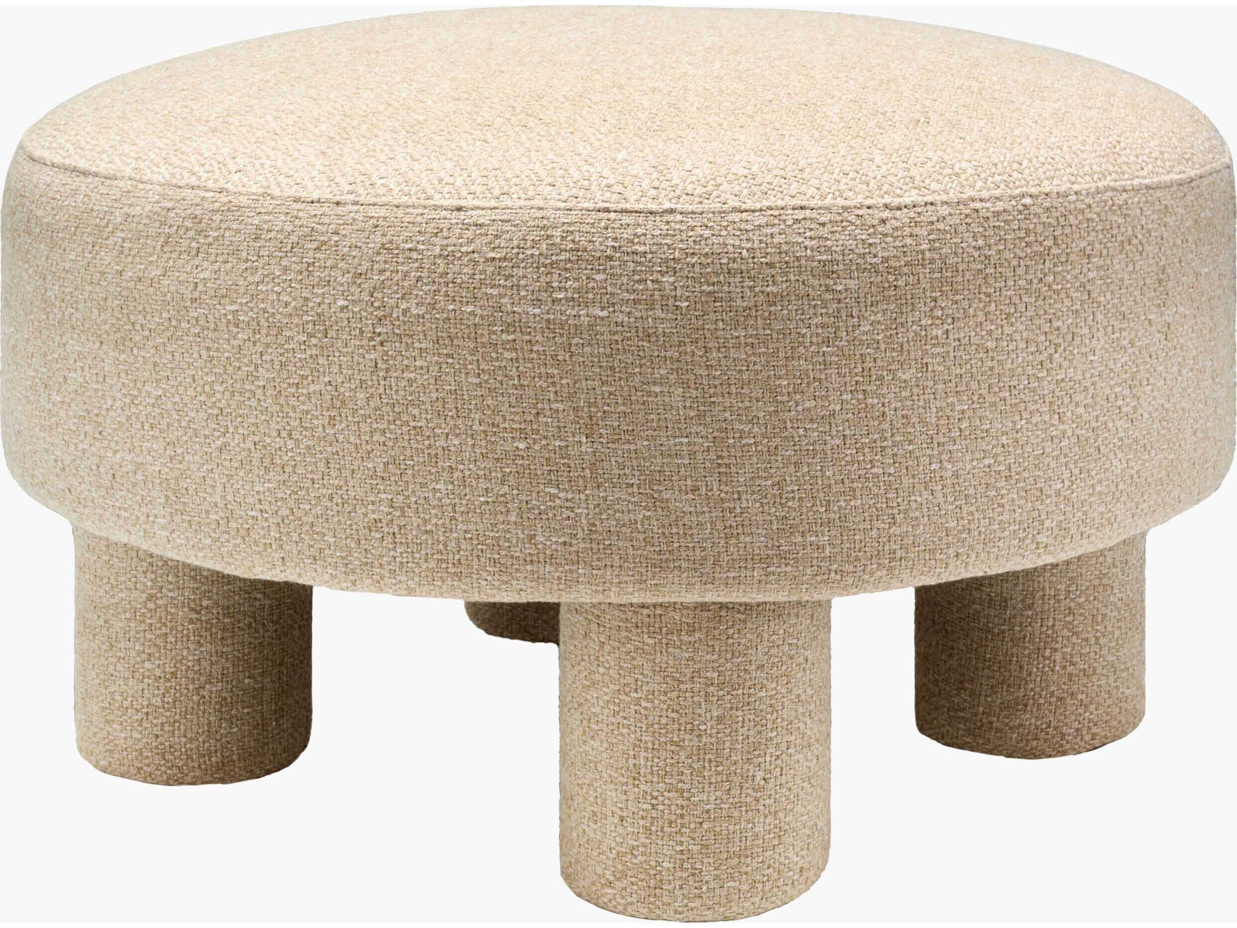 Surya Welly Brown Upholstered Ottoman