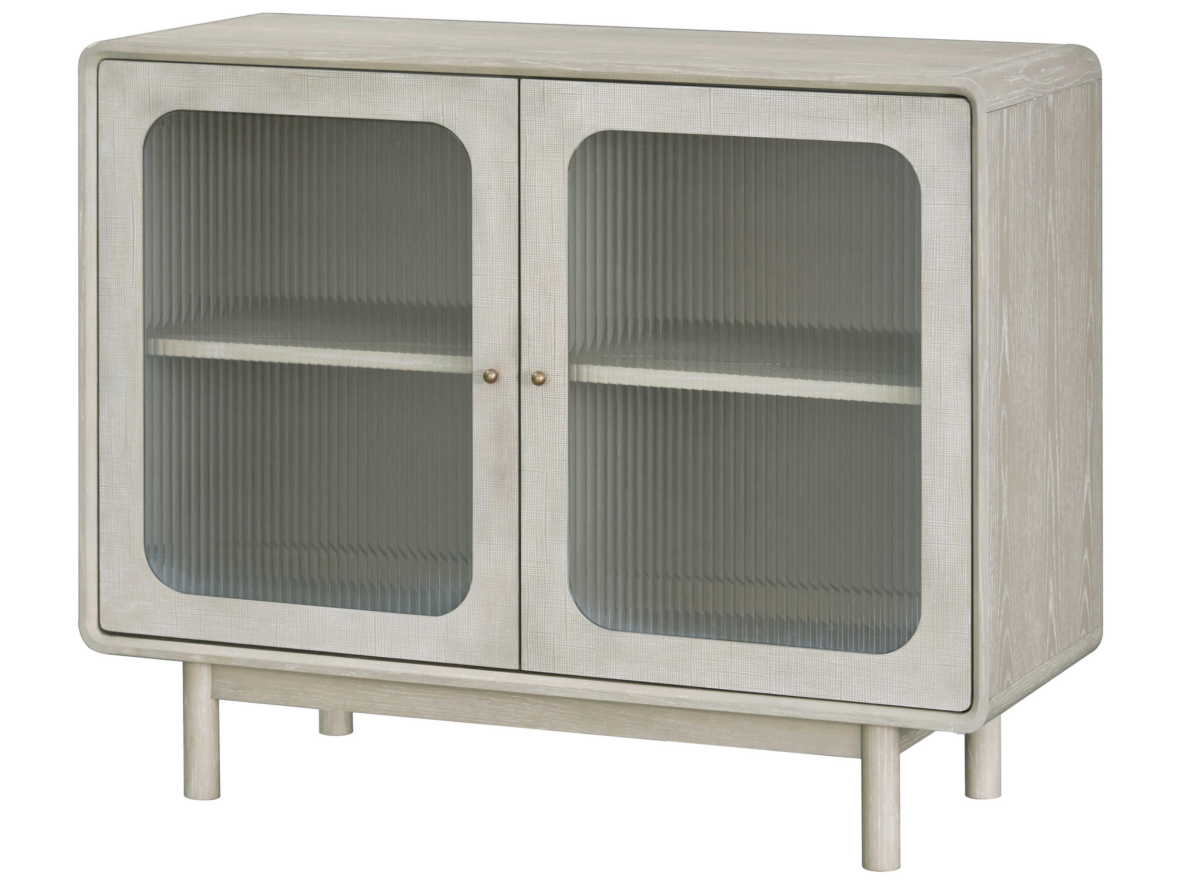 Surya Wren Light Gray Clear Oak Wood Accent Chest