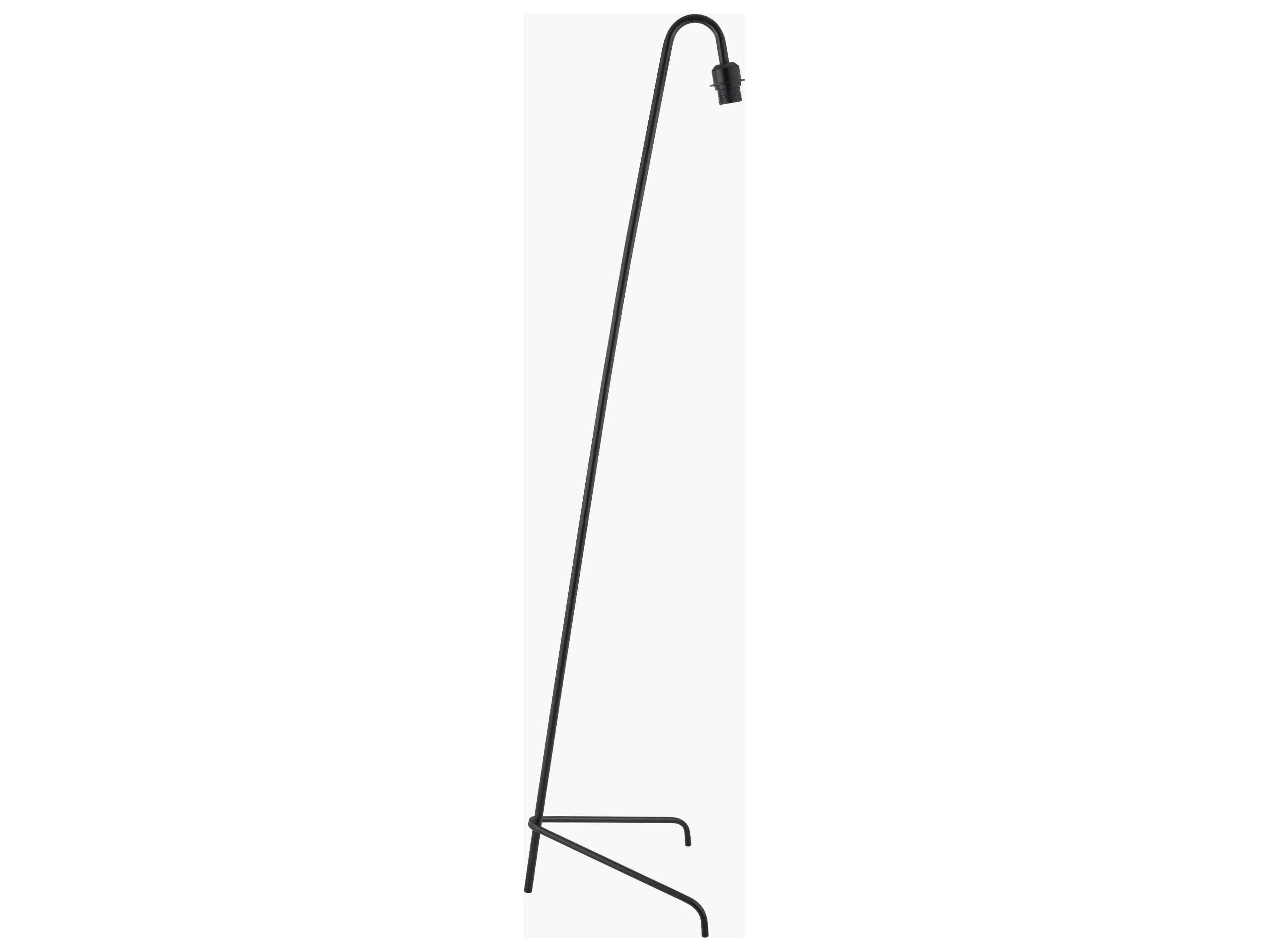 Surya Witsand Black White Linen Floor Lamp